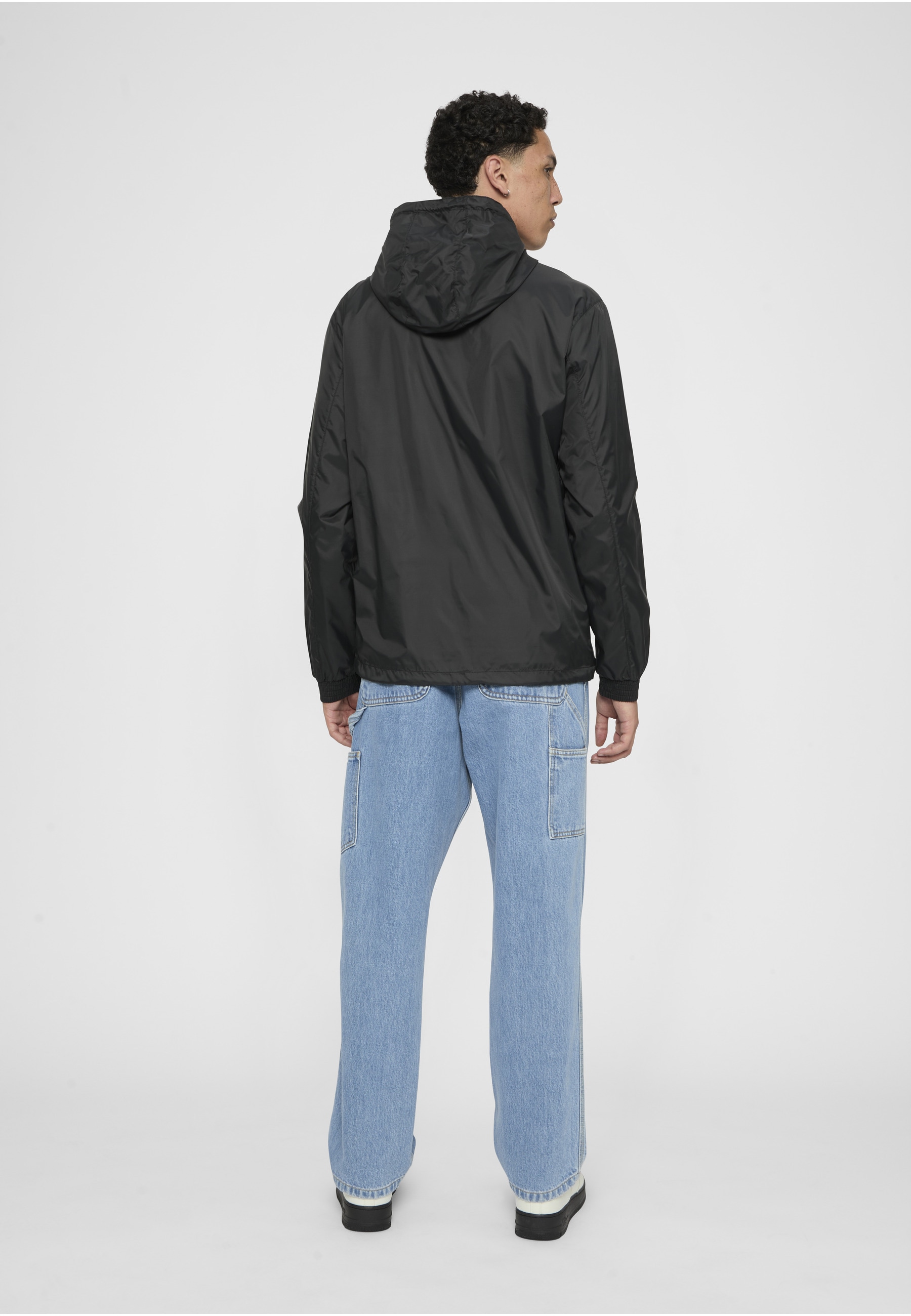 URBAN CLASSICS Windbreaker »Urban Classics Herren Pull Over Windbreaker« 1 Stk. tlg. mit Kapuze