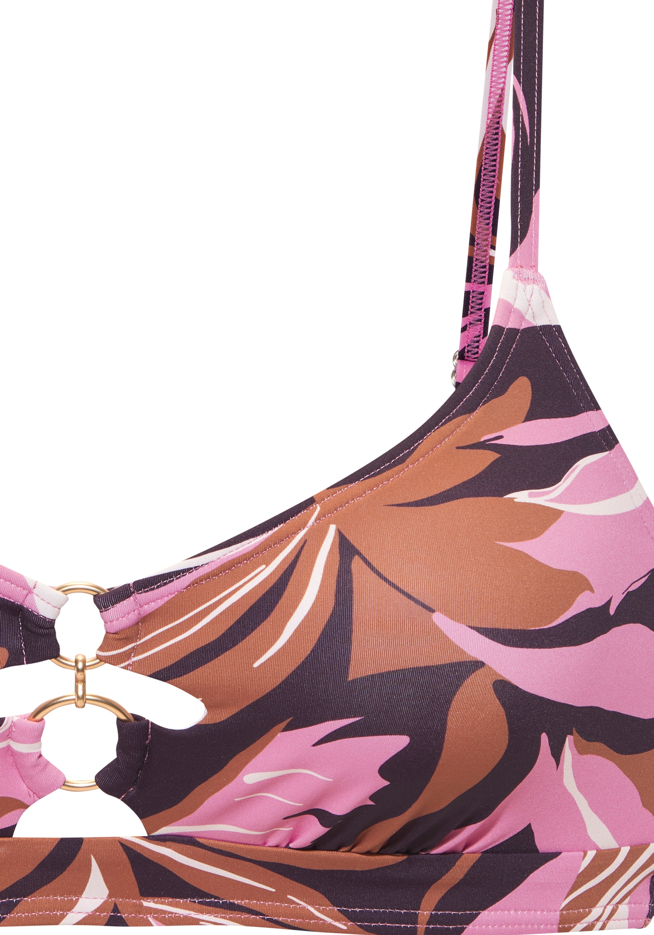 Sunseeker Bustier-Bikini-Top "Adila" mit goldfarbenen Zierringen günstig online kaufen