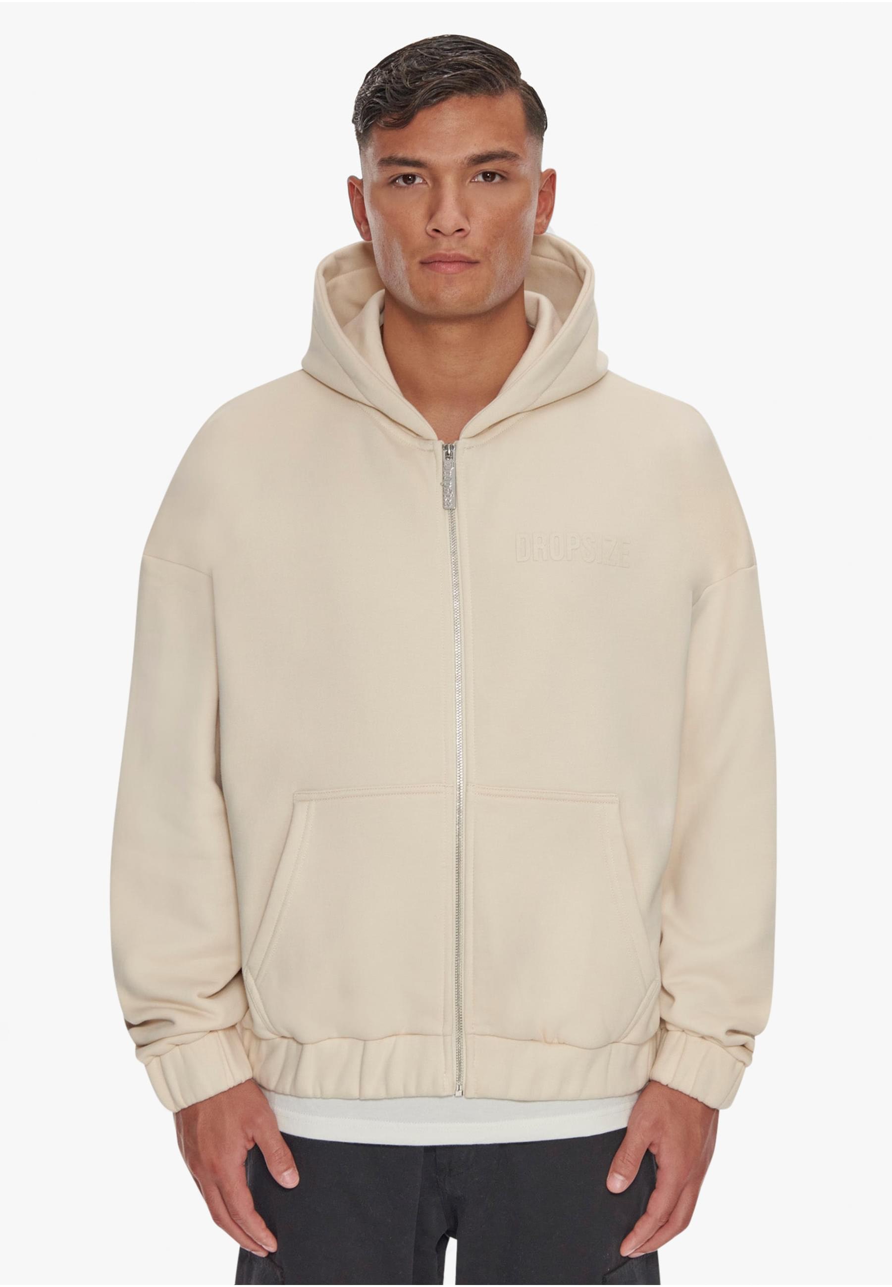 Dropsize Sweatjacke »Dropsize Herren Heavy Oversize HD Print Zip Hoodie«