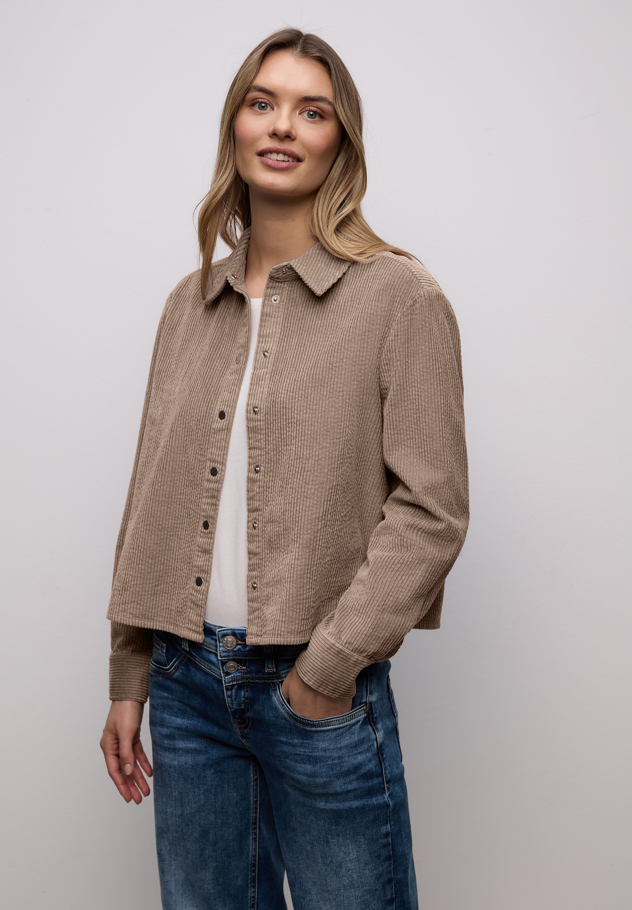 STREET ONE Langarmbluse in Cord-Optik günstig online kaufen