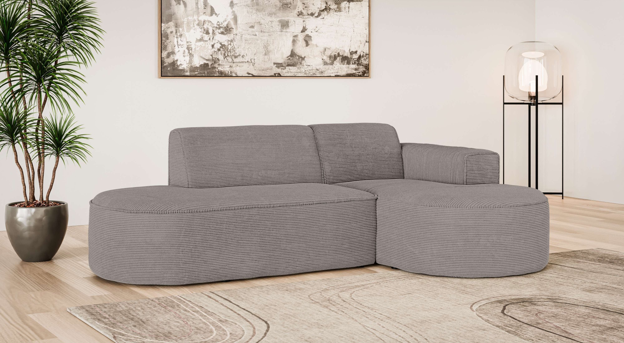 OTTO home Ecksofa "ADELLA Design-Sofa mit Recamiere rechts/links, 248/159/7 günstig online kaufen