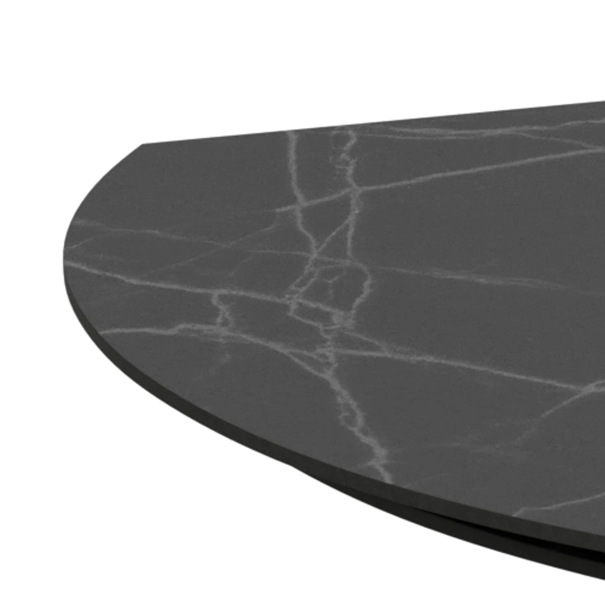 ACTONA GROUP Esstisch »Morellla, Speisetisch, Tisch« Esstisch, Keramikplatte, oval, Drehfunktion, Stahlfuß, 6–8 Sitzplätze