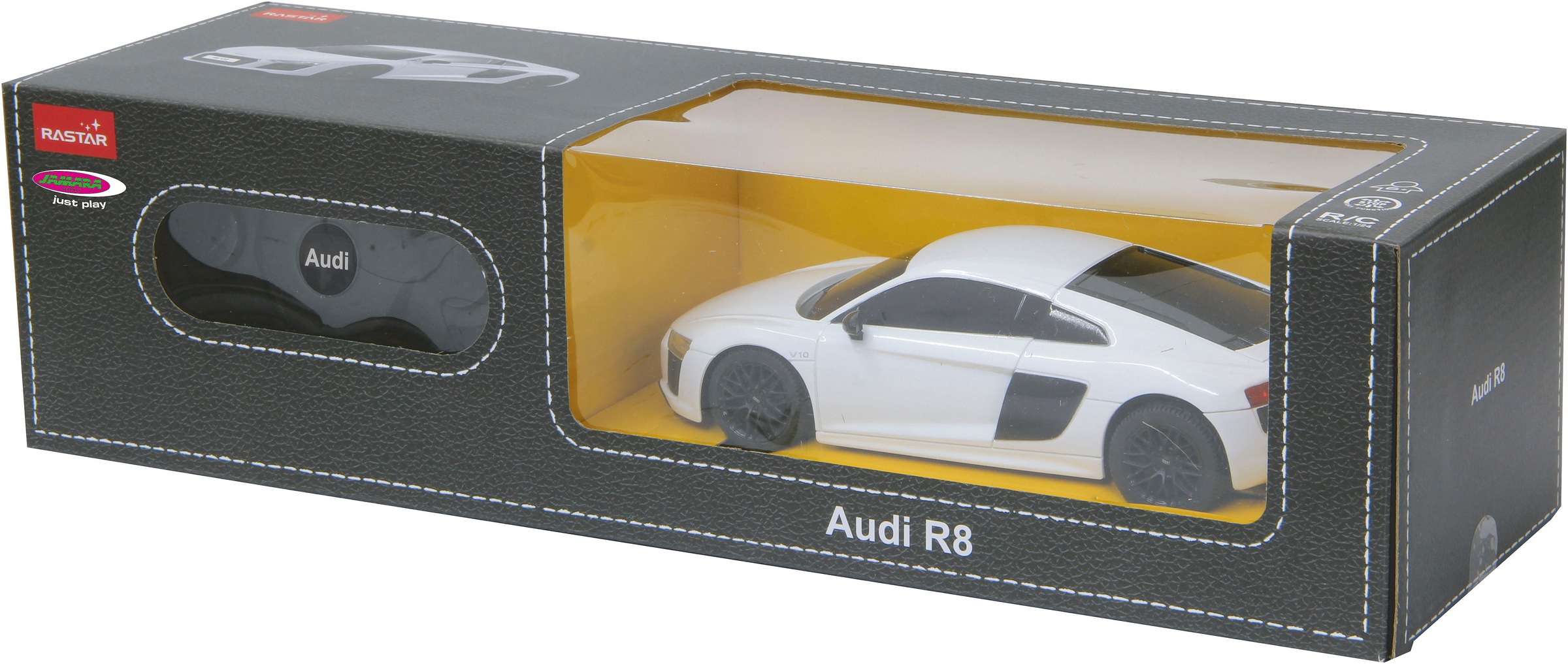 Jamara RC-Auto »Deluxe Cars, Audi R8 2015, 1:24, weiss 2,4GHz«