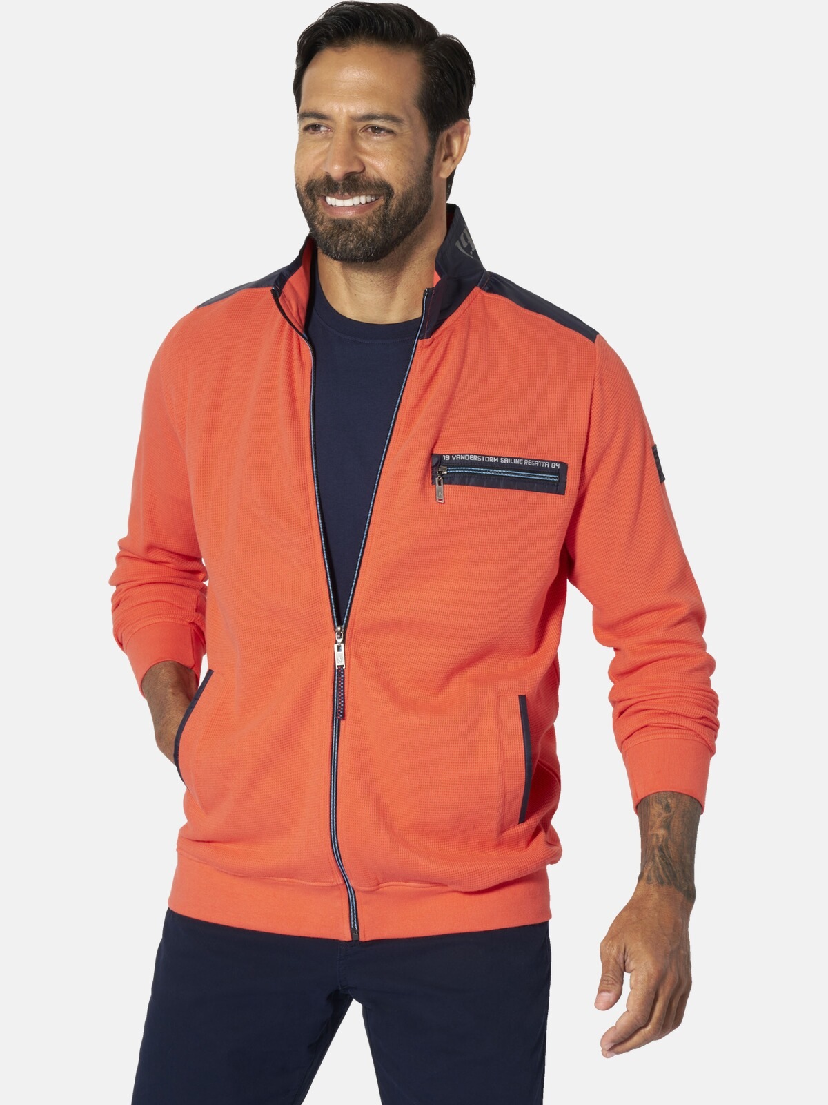Jan Vanderstorm Sweatjacke "Sweatjacke LEEVEN" günstig online kaufen