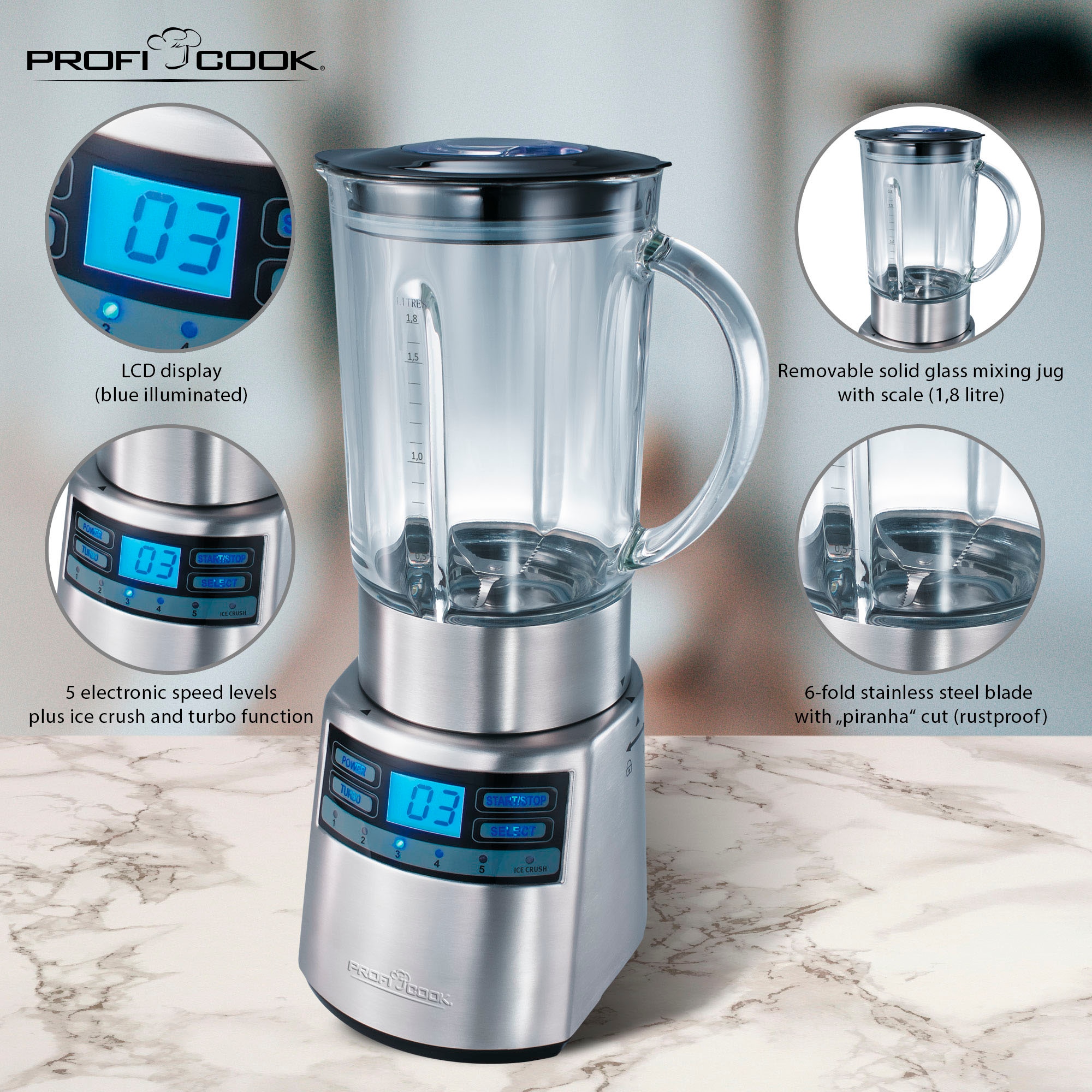 ProfiCook Standmixer 