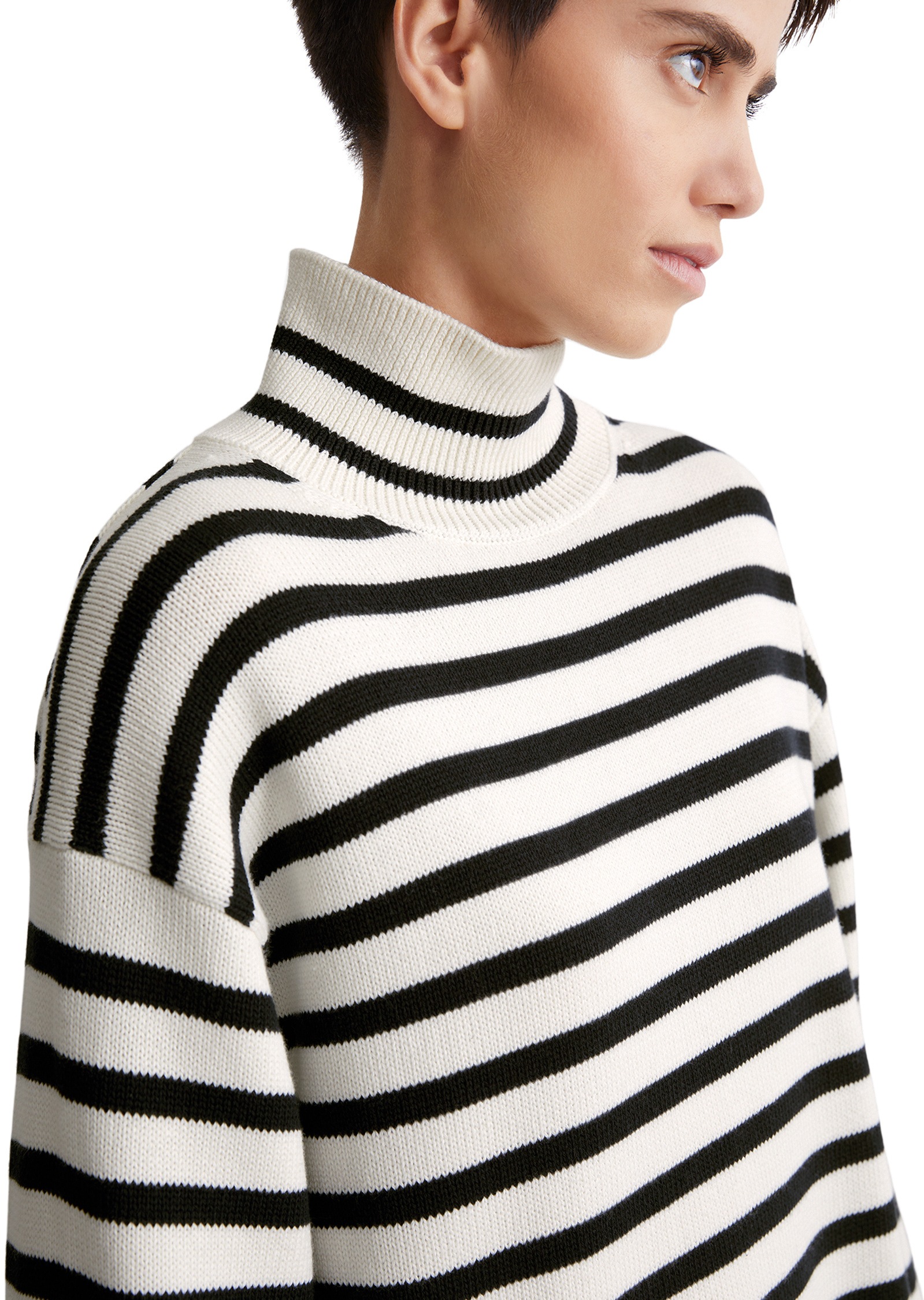Marc O'Polo Strickpullover »mit Streifen-Dessin«
