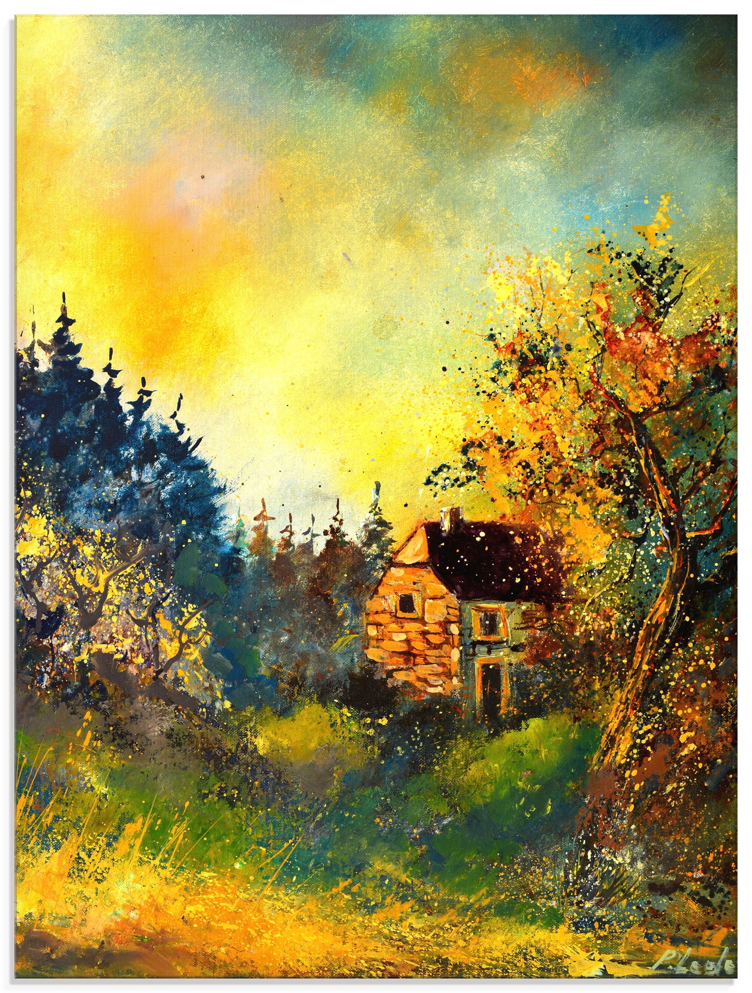 Artland "Remote house" Gartenbilder 1 Stk. tlg. als Alubild, Leinwandbild, Poster, Wandaufkleber in verschied. Größen