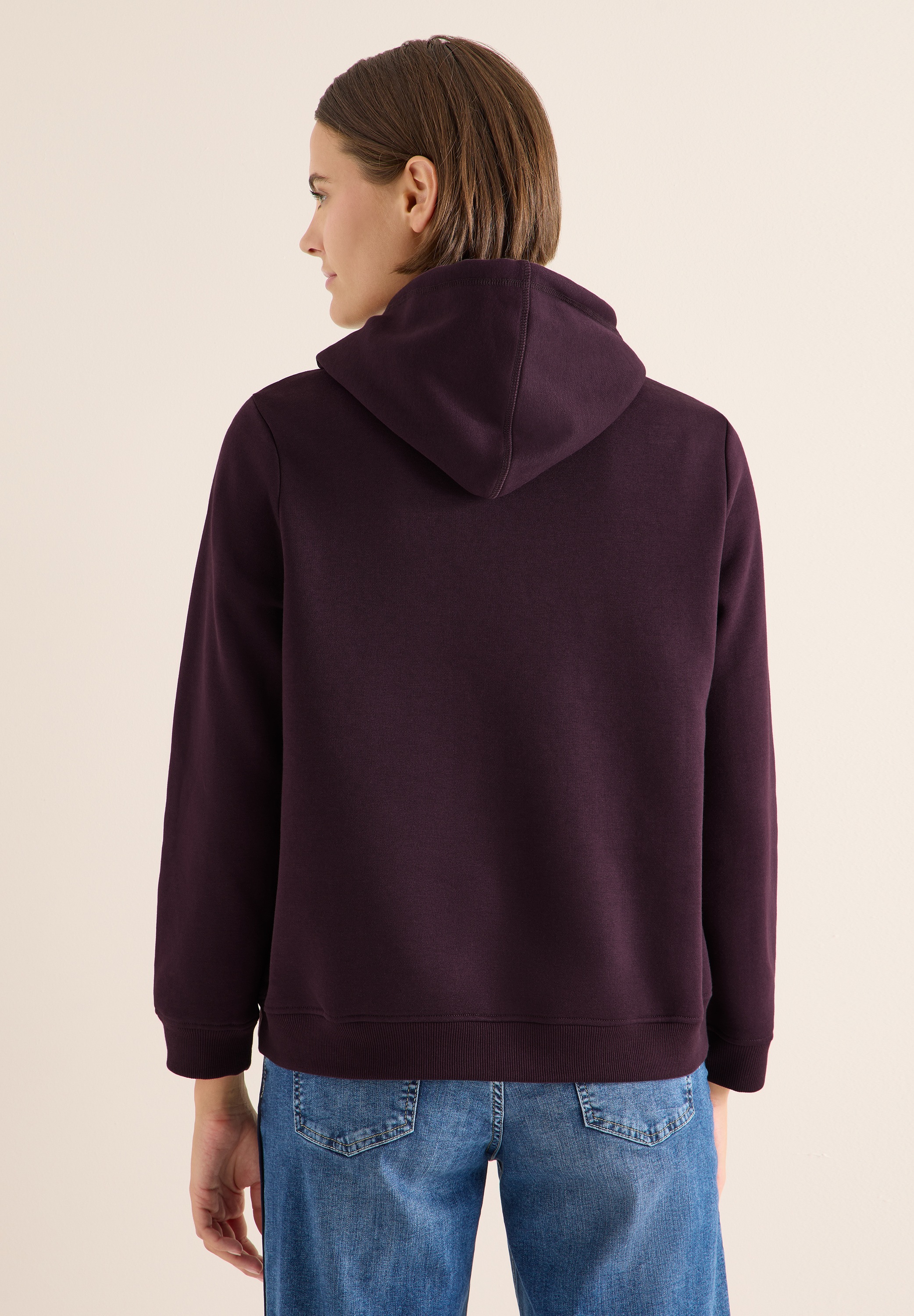 Cecil Hoodie, aus softem Materialmix