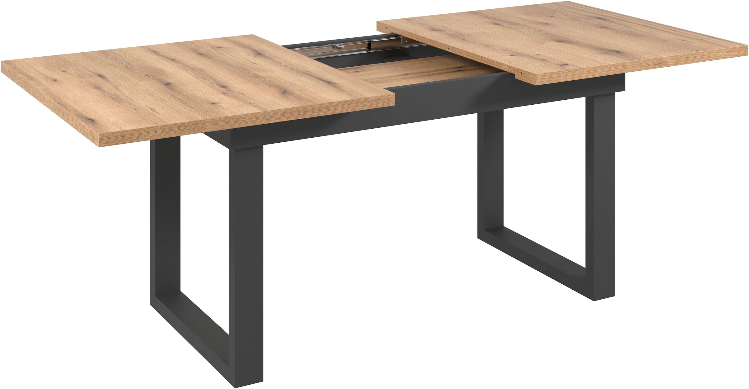 Home affaire Esstisch »Valencia« 1 Stk. tlg. Synchroauszug; Metallkufen, ausziehbar auf 200 cm