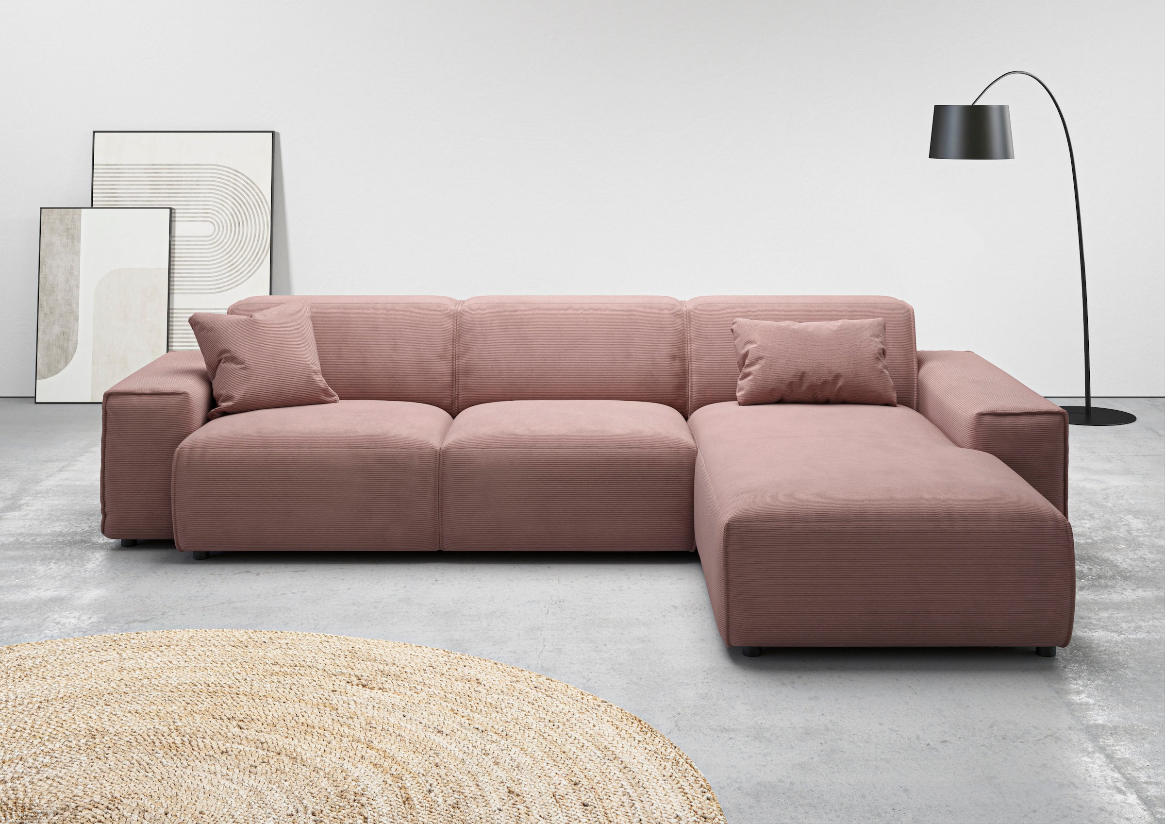 Home affaire Ecksofa "Glimminge auch in Breitcord, Feincord, Bouclé + Easy günstig online kaufen