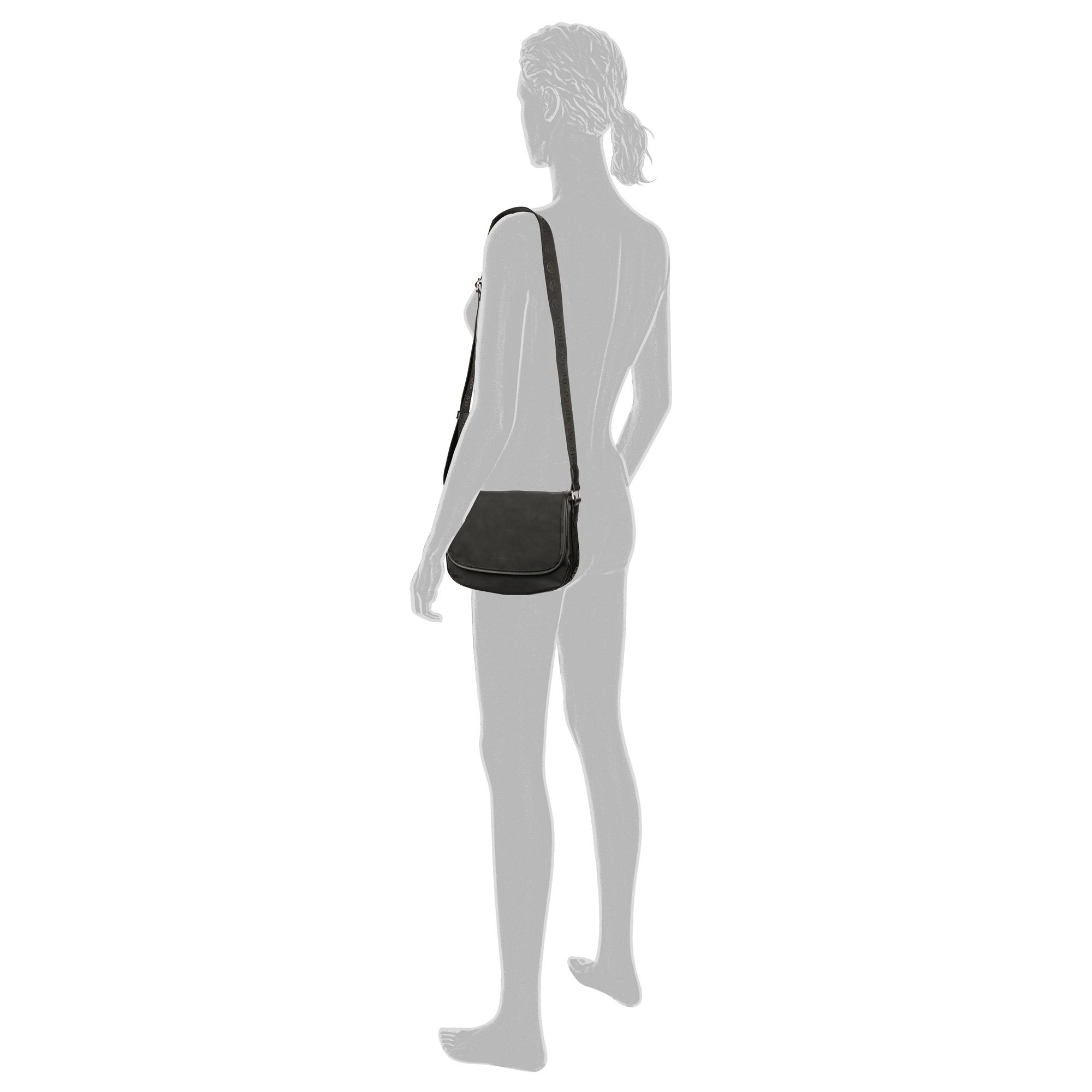 TOM TAILOR Satteltasche "Yara", feines Nubukimtat mit Glattlederimitat sowi günstig online kaufen