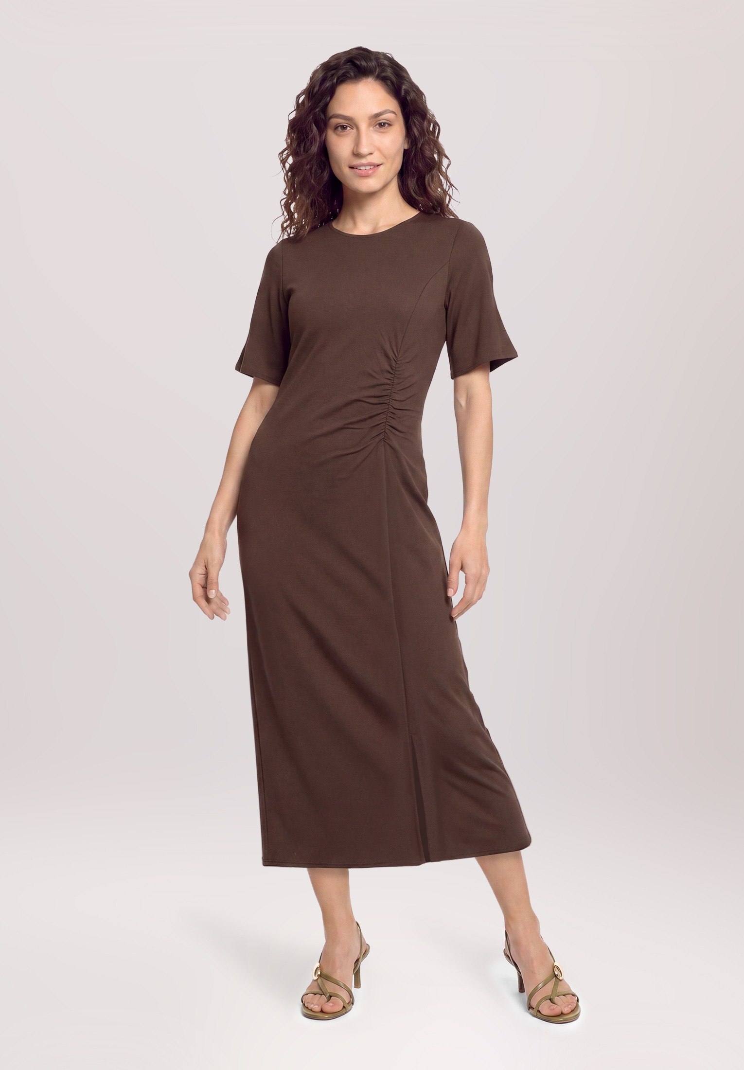 Cartoon Midikleid »Damen mit Raffung« Ohne Tasche