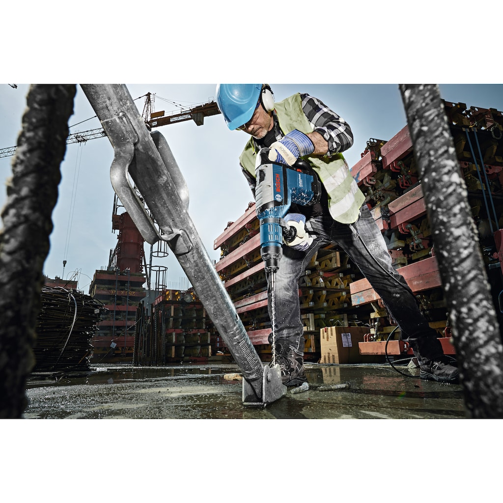 Bosch Professional Bohrhammer »GBH 8-45 D Professional«, (1 tlg.), starker Motor für schnellen Bohrfortschritt, mit SDS max