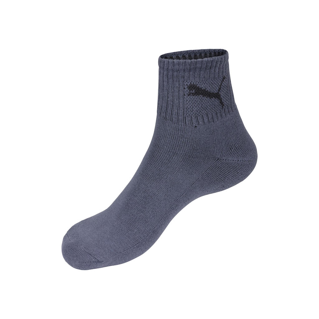 PUMA Sportsocken »short crew«, (3 Paar), mit klassischer Rippe