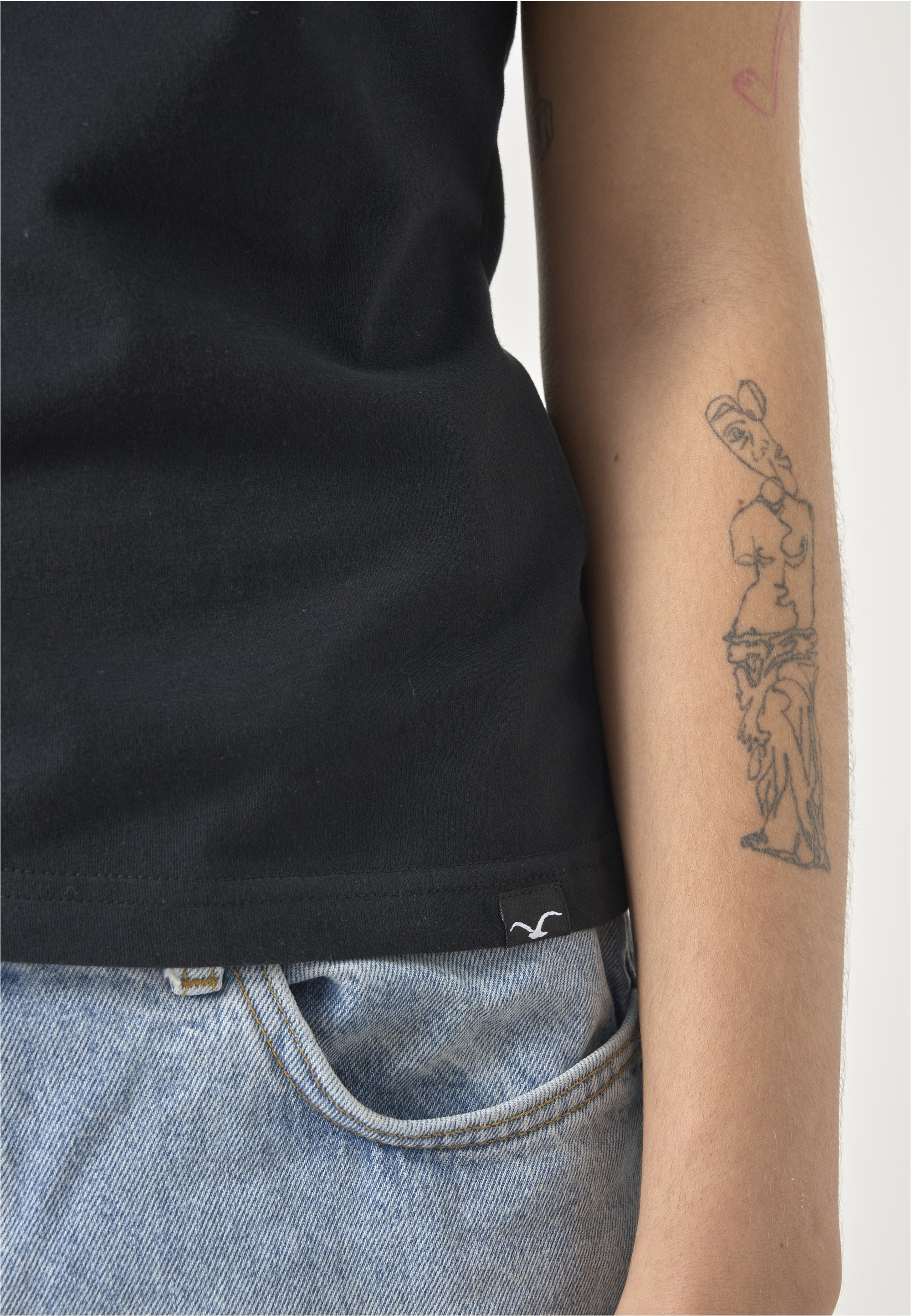 Cleptomanicx T-Shirt »Slim Tee Ligull Slim«, Locker geschnitten