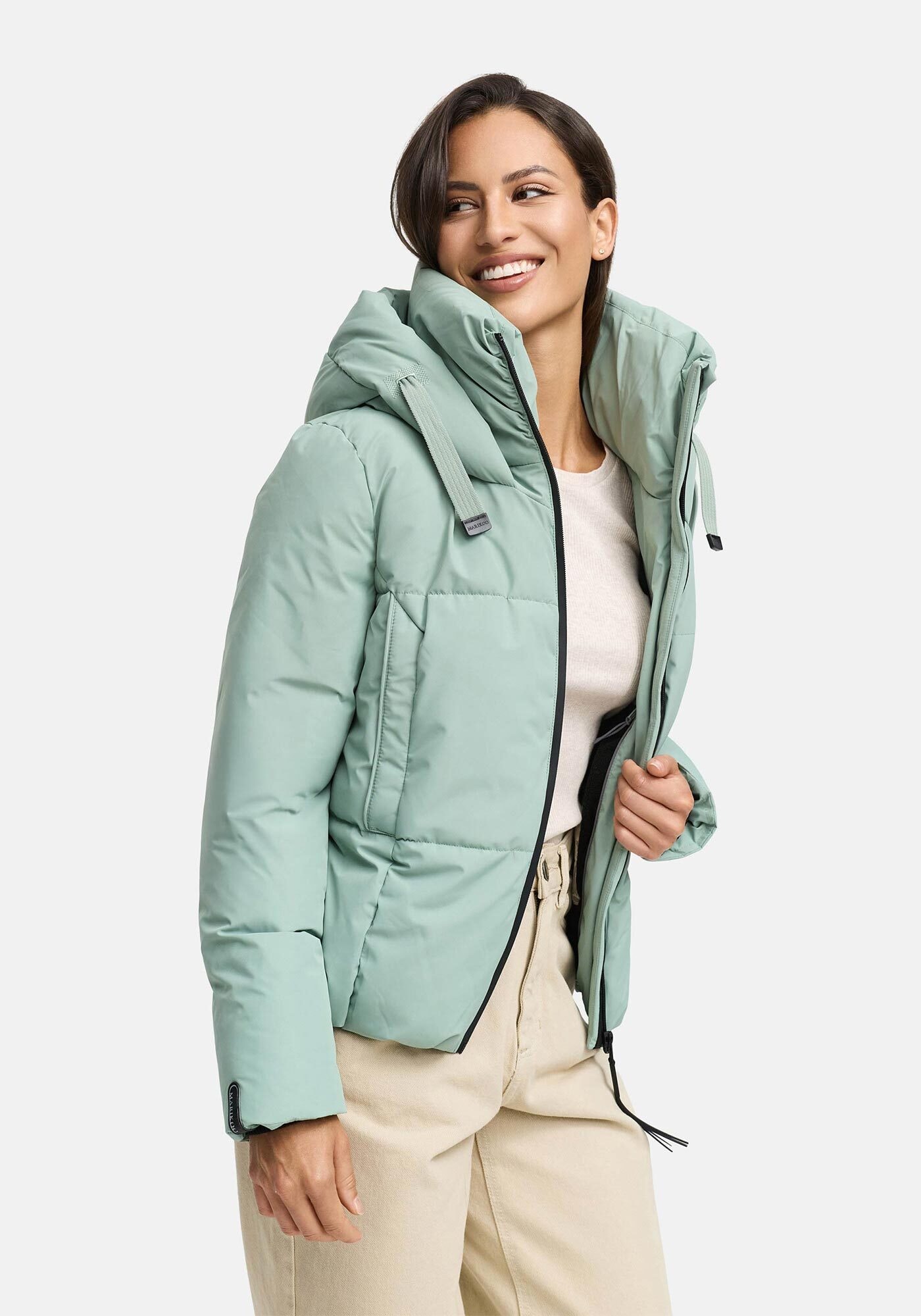 Marikoo Winterjacke "Ninikaa", kurze Winter Jacke mit extra hohem Windschut günstig online kaufen
