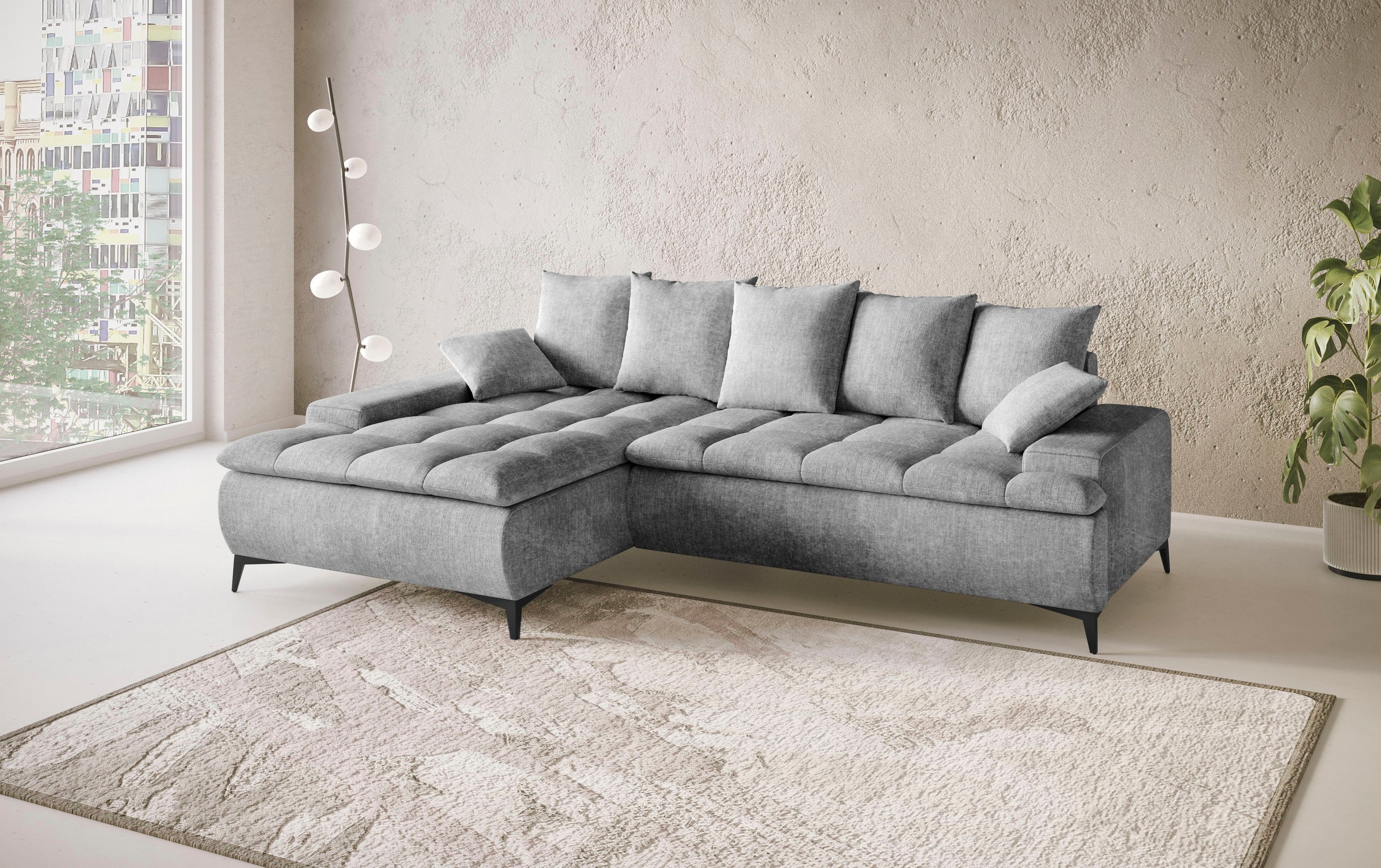 Mr. Couch Ecksofa »Haiti III, L-Form«, Mit Kaltschaum, bis 140 kg belastbar