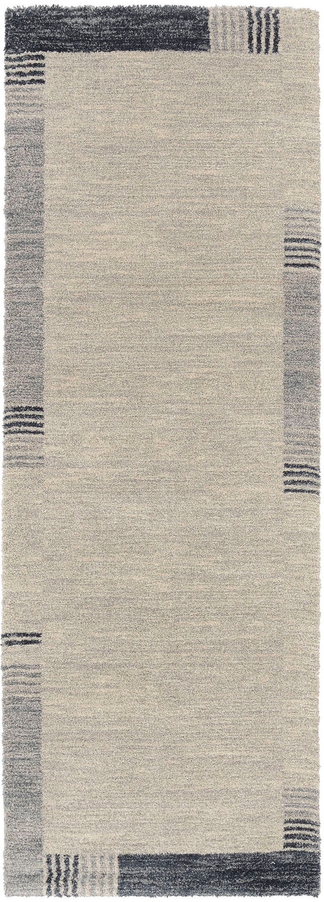 OCI DIE TEPPICHMARKE Teppich "CASTLE FLORA, auch als Läufer und Rund" rechteckig 20 mm Höhe dichter Frisé Kurzflor, farbiger Bordüre, Wohnzimmer, Schlafzimmer