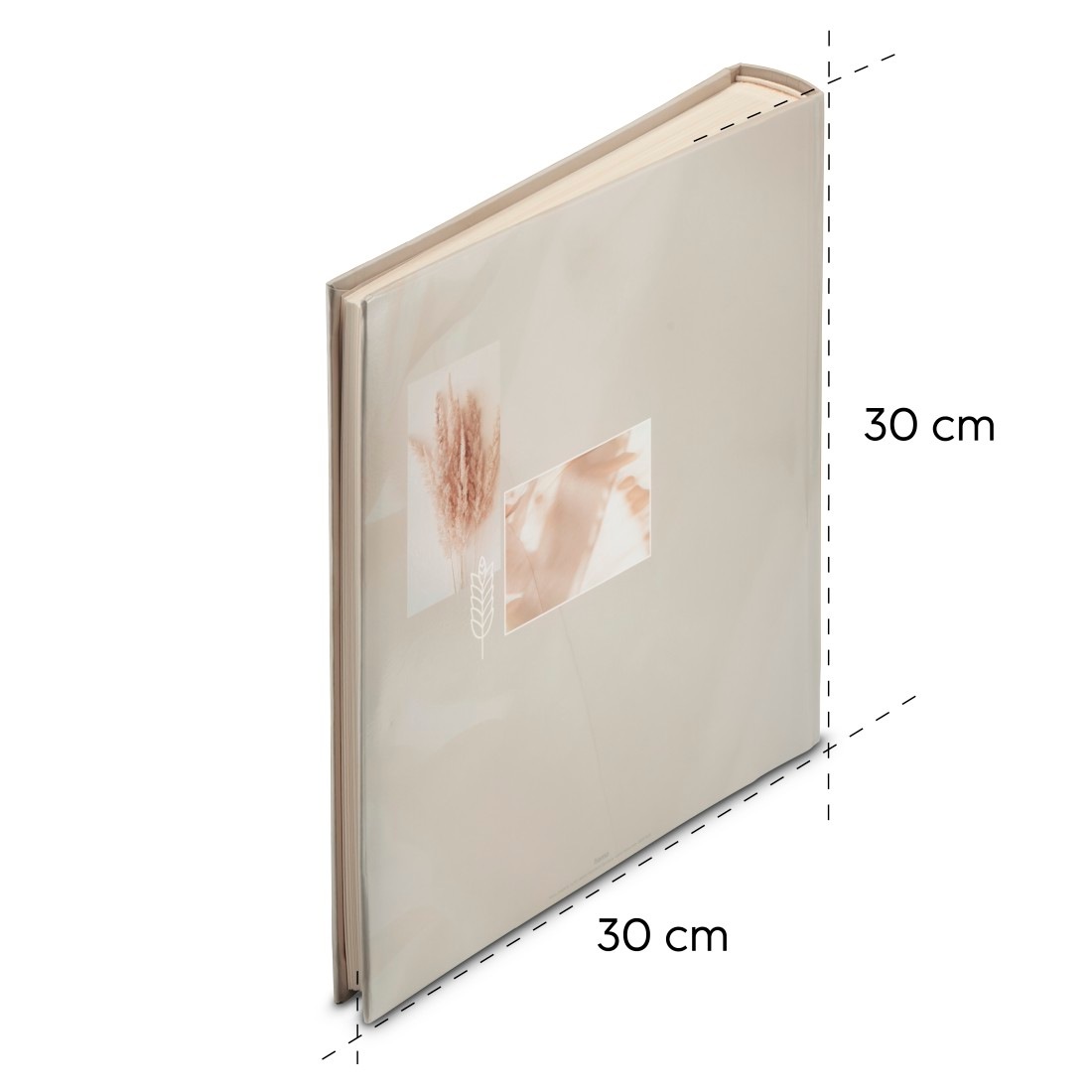 Hama Fotoalbum »Fotoalbum Jumbo Bildformat 30x30 cm, 100 weiße Seiten, Cotton«, Zum Selber Einkleben, Selbstgestalten, elegantes Design