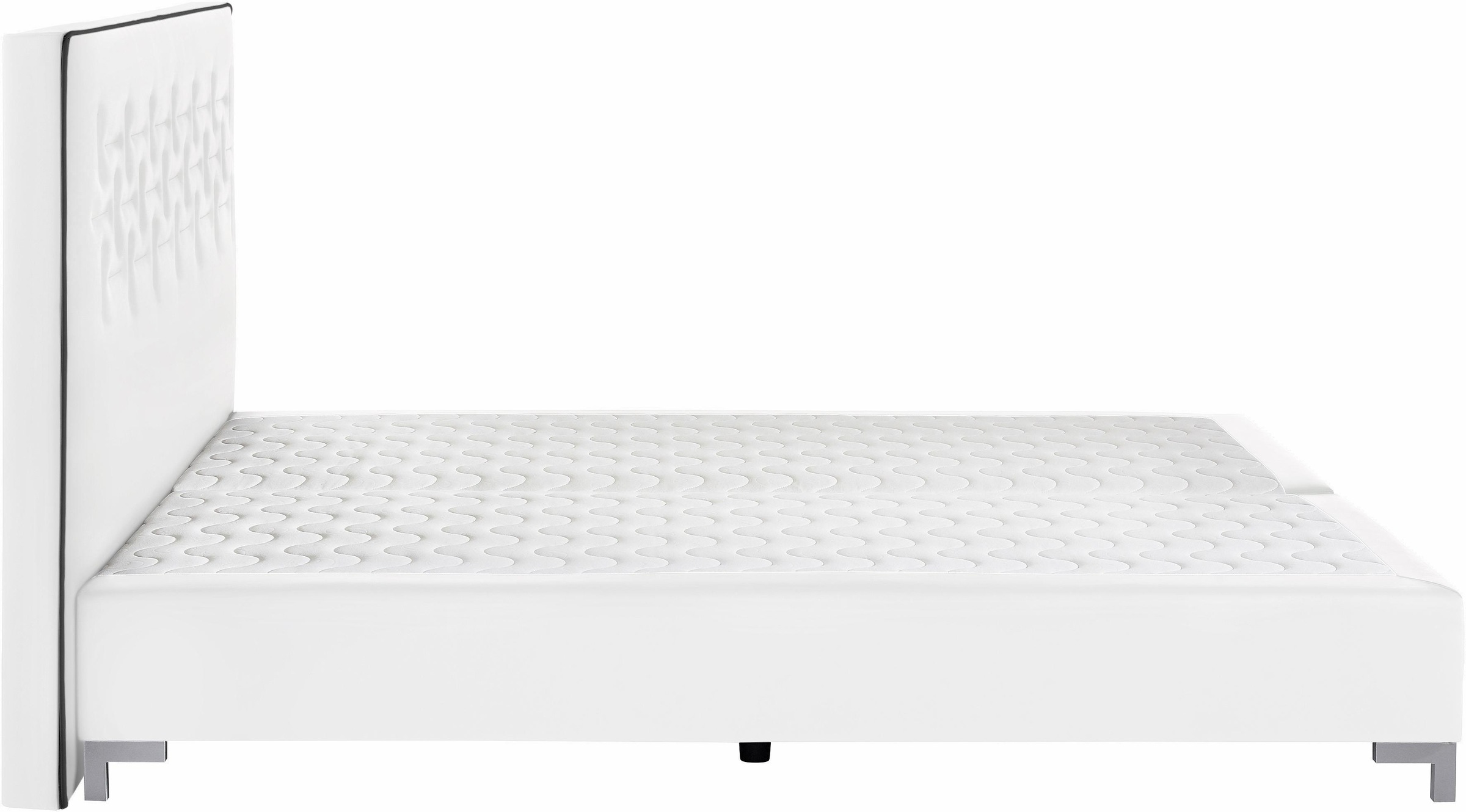 INOSIGN Boxspringbett »Coos«, mit besonderer Steppung im Kopfteil, 3 Matratzenarten, 2 Härtegrade