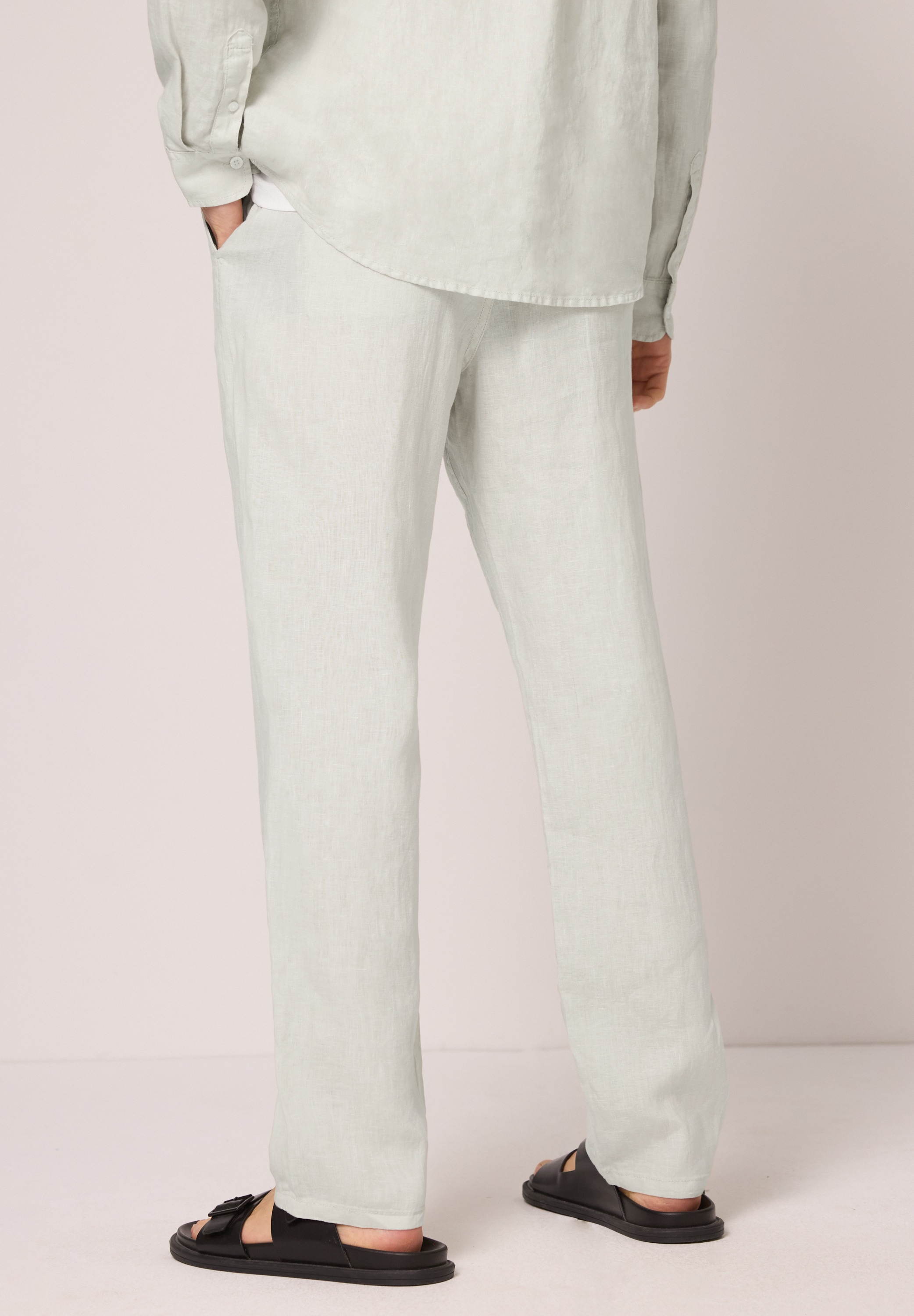 STREET ONE MEN Chinohose  aus Leinen