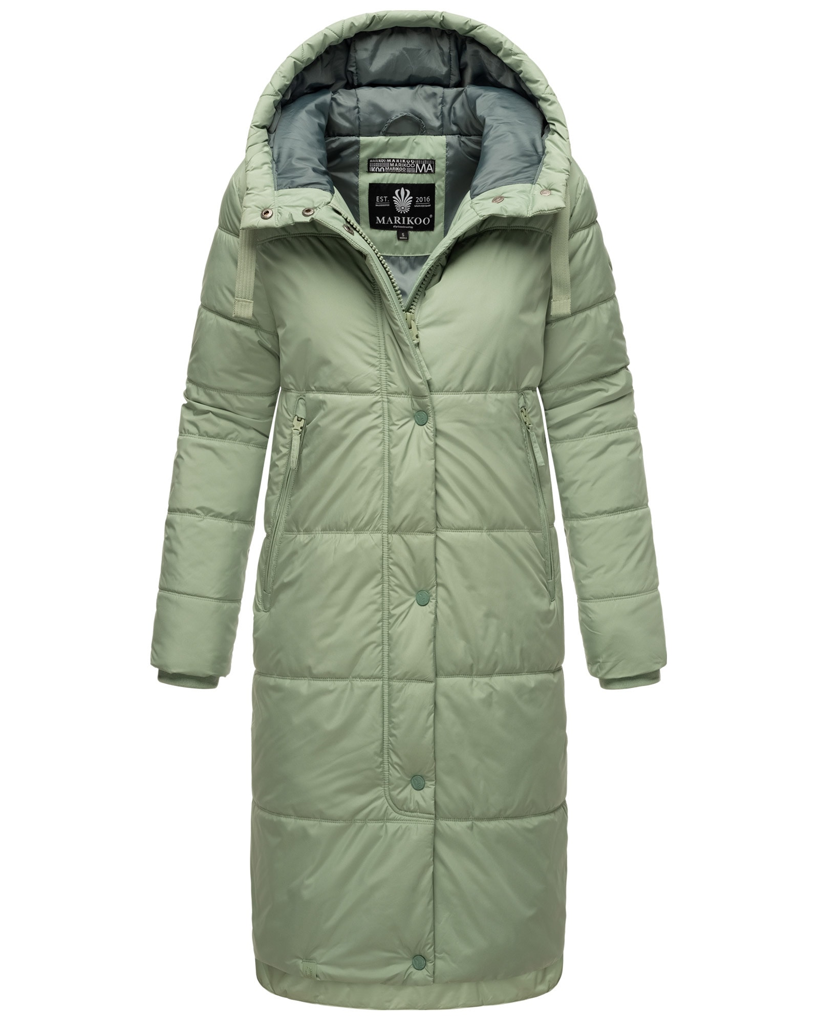 mit Marikoo | Kapuze BAUR »Soranaa«, kaufen langer Winterjacke Winter Mantel für