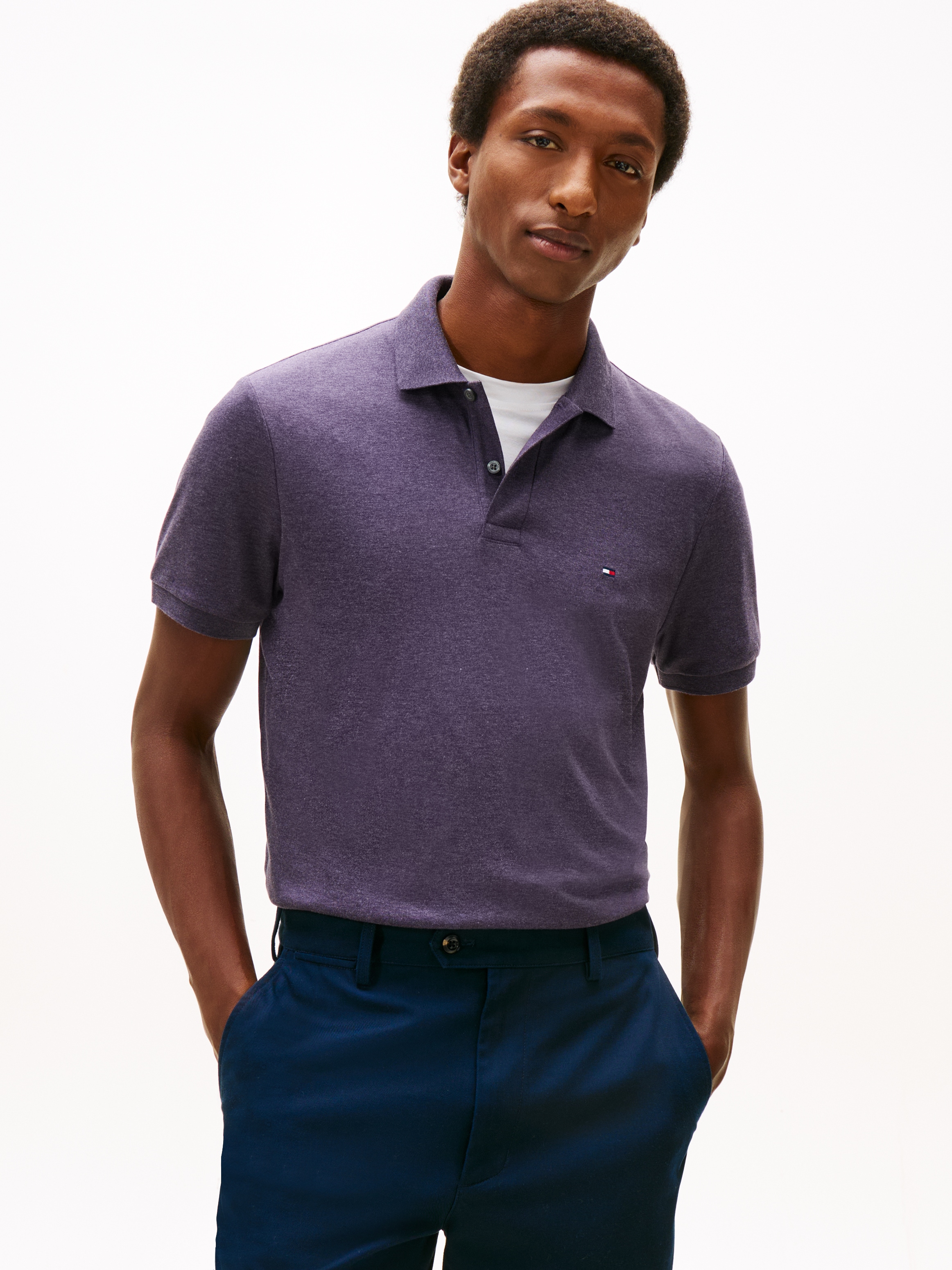 Tommy Hilfiger Poloshirt "LIQUID COTTON REG SEASONAL POLO" mit Logostickere günstig online kaufen