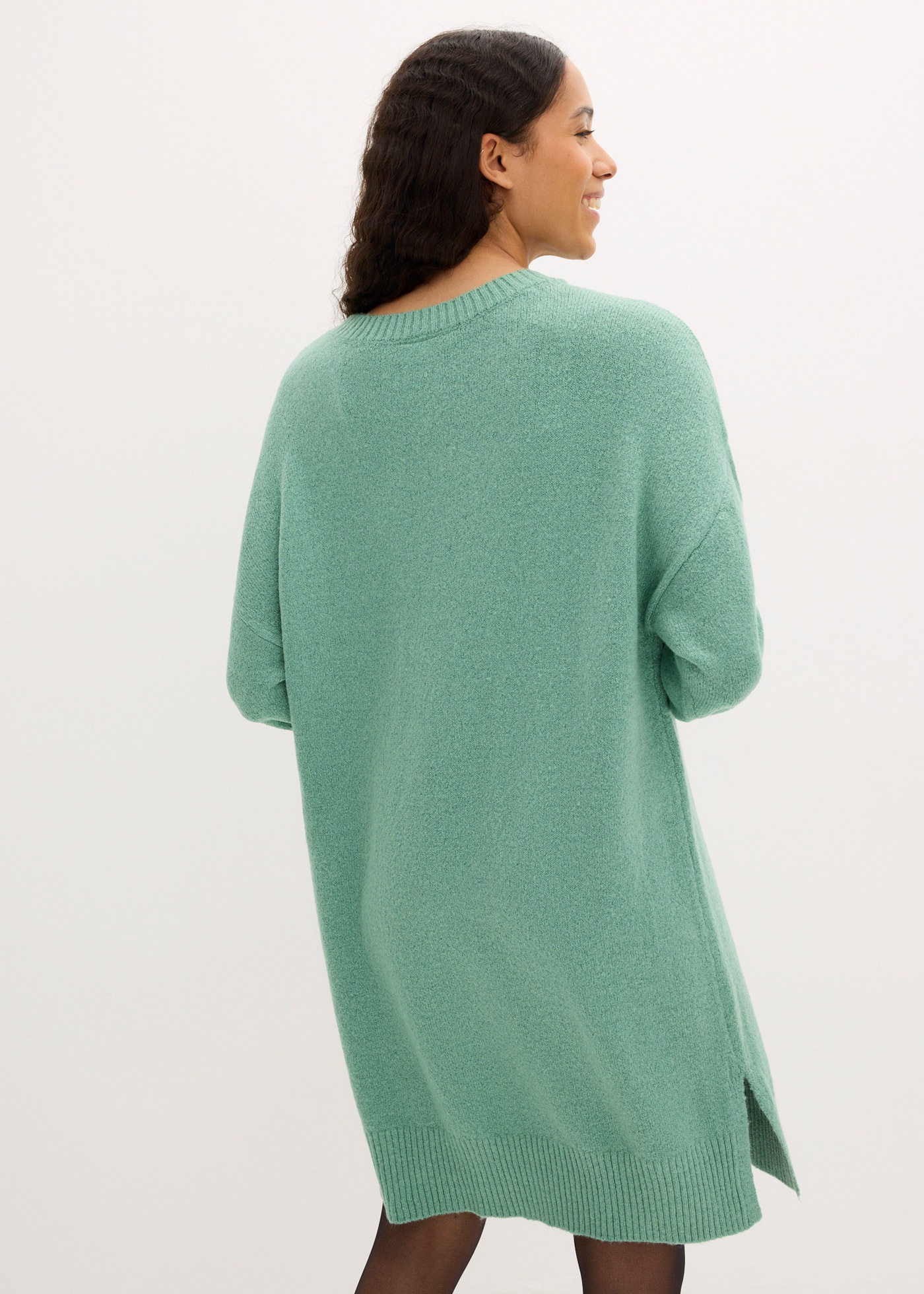 bonprix Sweatkleid "Oversize-Strickkleid" aus Materialmix, Oversize Passfor günstig online kaufen