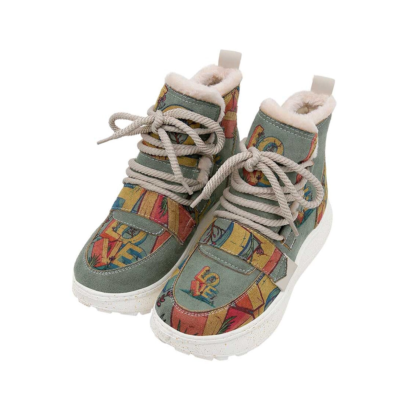 DOGO Schnürstiefelette »Snowie High-Top Bootlove Damen Stiefeletten«, Vegan