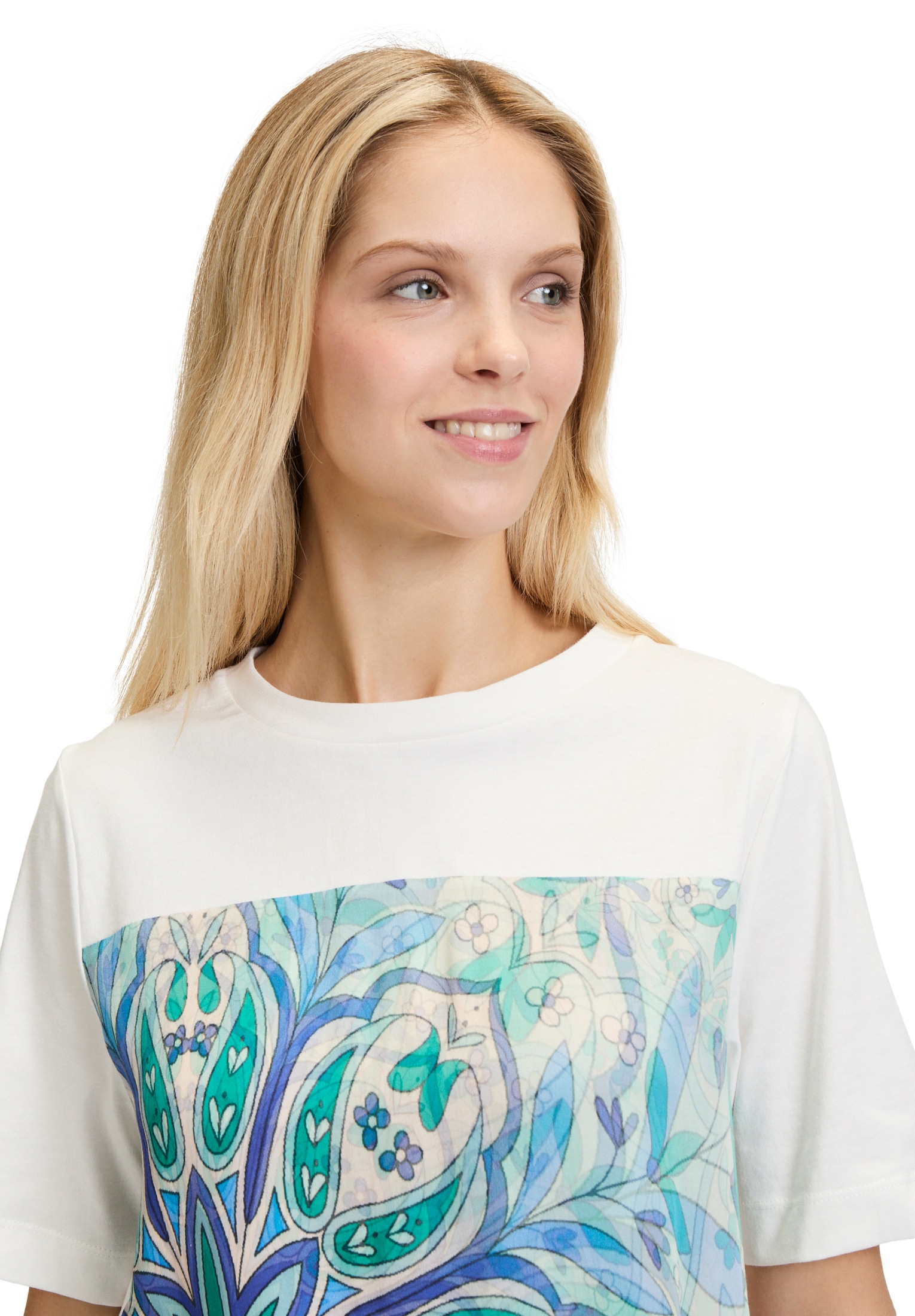 Cartoon Kurzarmshirt »Cartoon Rundhals-Shirt mit Schleifenknoten«, (1 tlg.), Materialmix