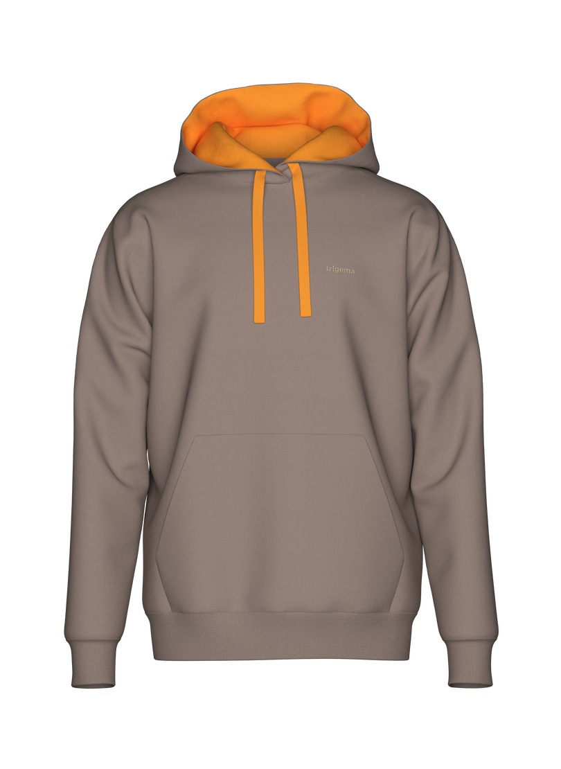 Trigema Kapuzensweatshirt "TRIGEMA Hoodie mit praktischer Kängurutasche" günstig online kaufen