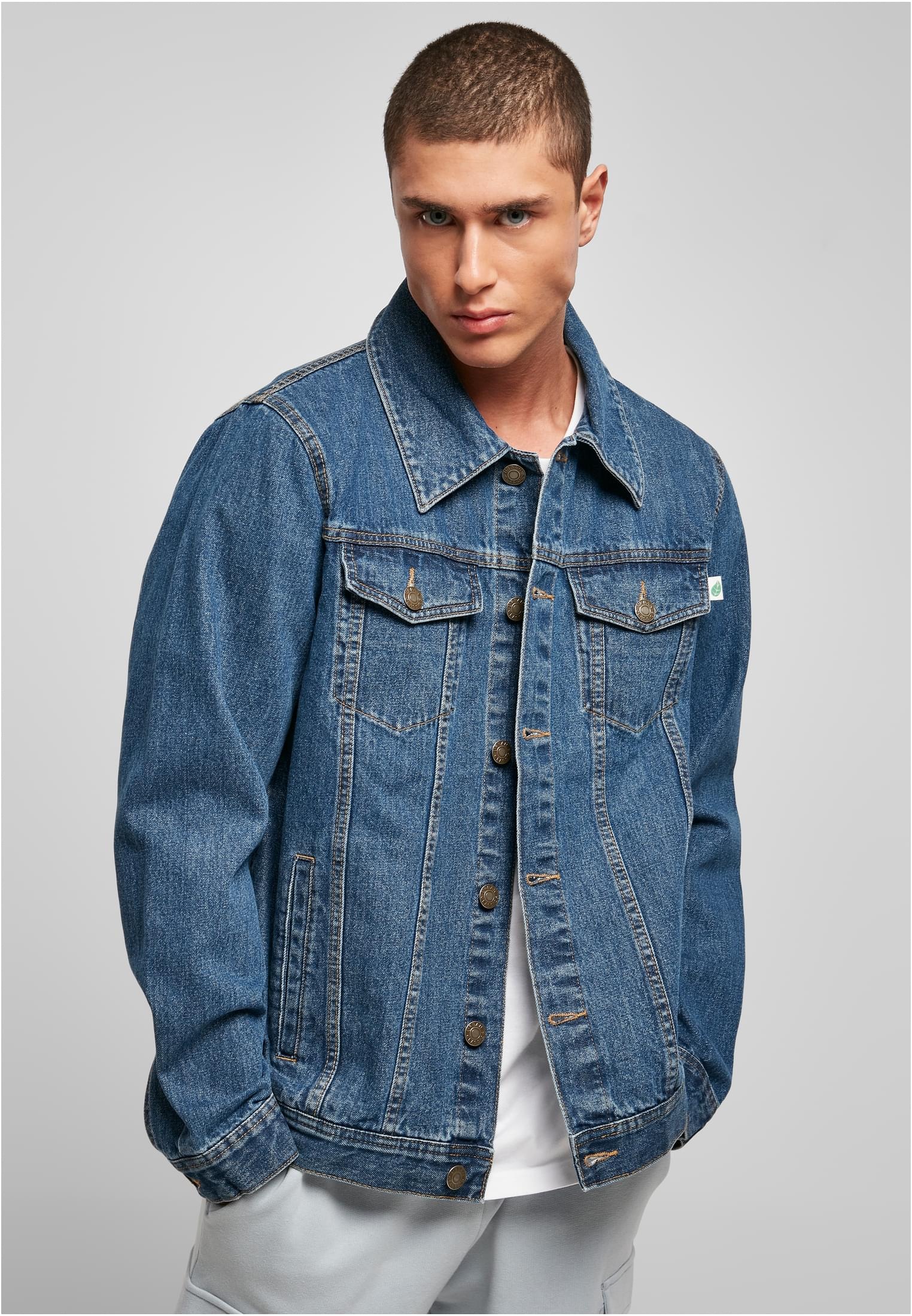 Jeansjacke »Urban Classics Herren Organic Basic Denim Jacket«, (1 St.), ohne Kapuze
