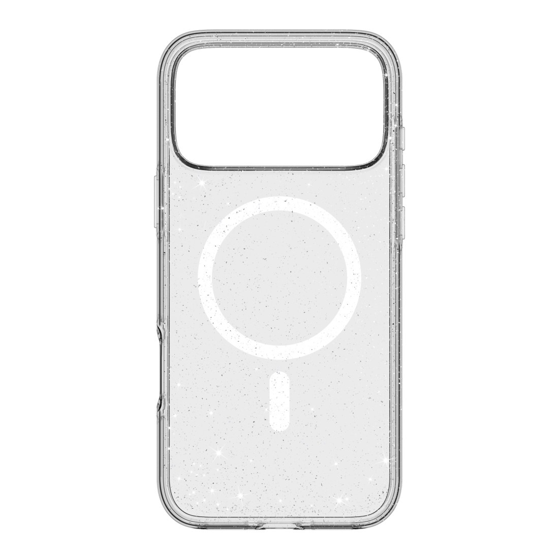 WHITE DIAMONDS Smartphone-Hülle "Cover "Mag Glitter" für Apple iPhone 17 Pro Max, Transparent"transparent, Hüllen, Anti-Vergilbung, Kraztschutz,