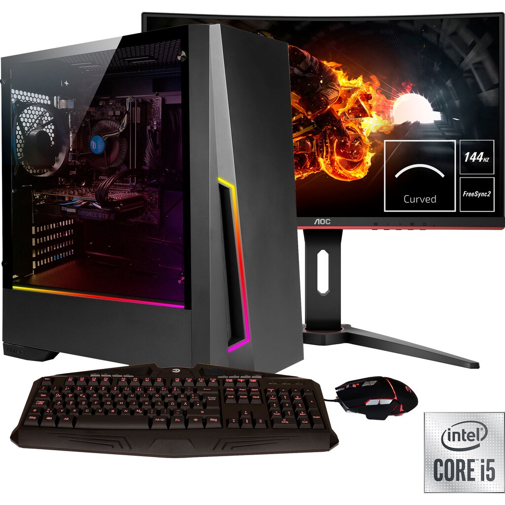 Hyrican Gaming-PC-Komplettsystem »Pandora SET2019«, (2 St.)