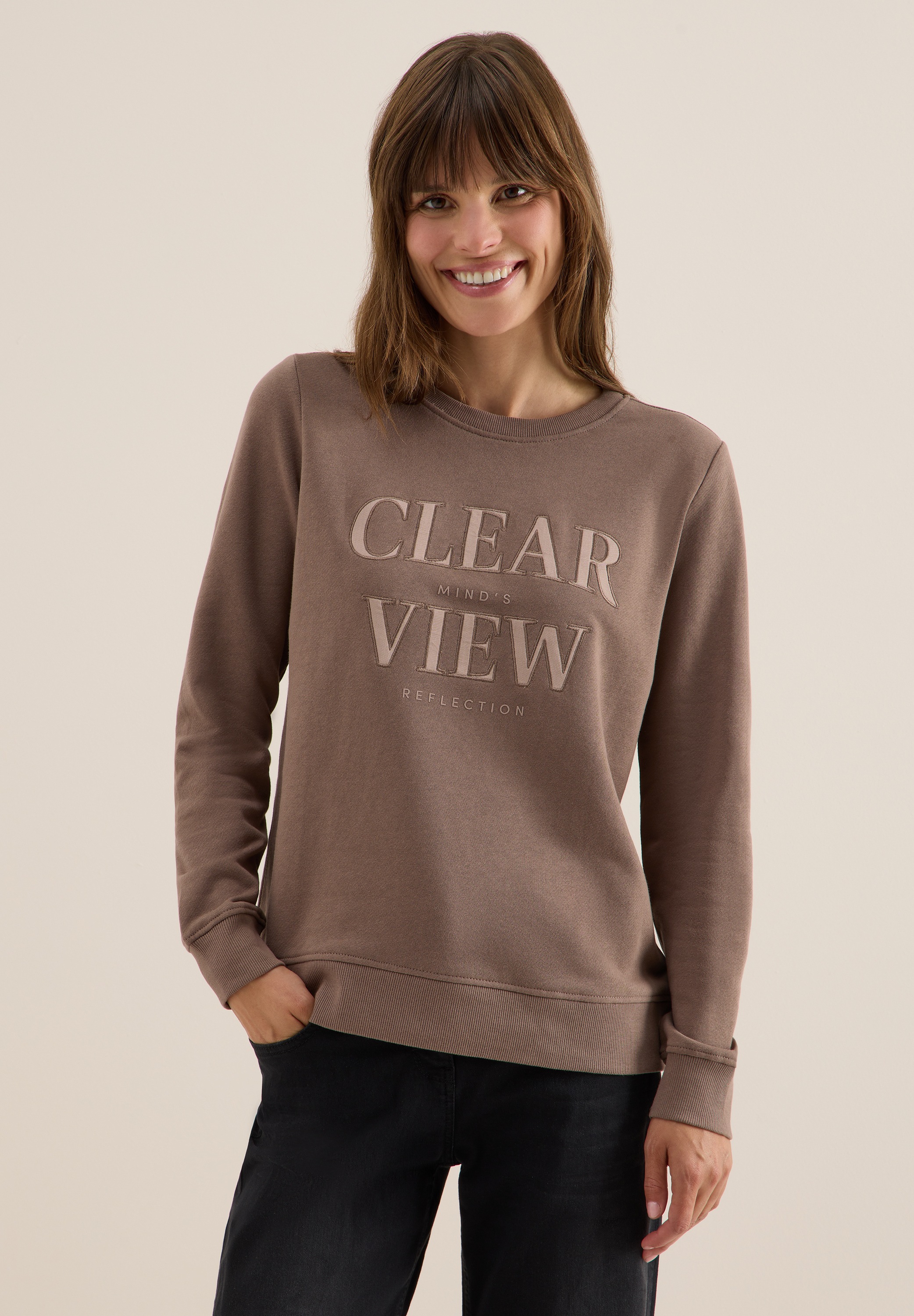 Cecil Sweatshirt aus reiner Baumwolle günstig online kaufen