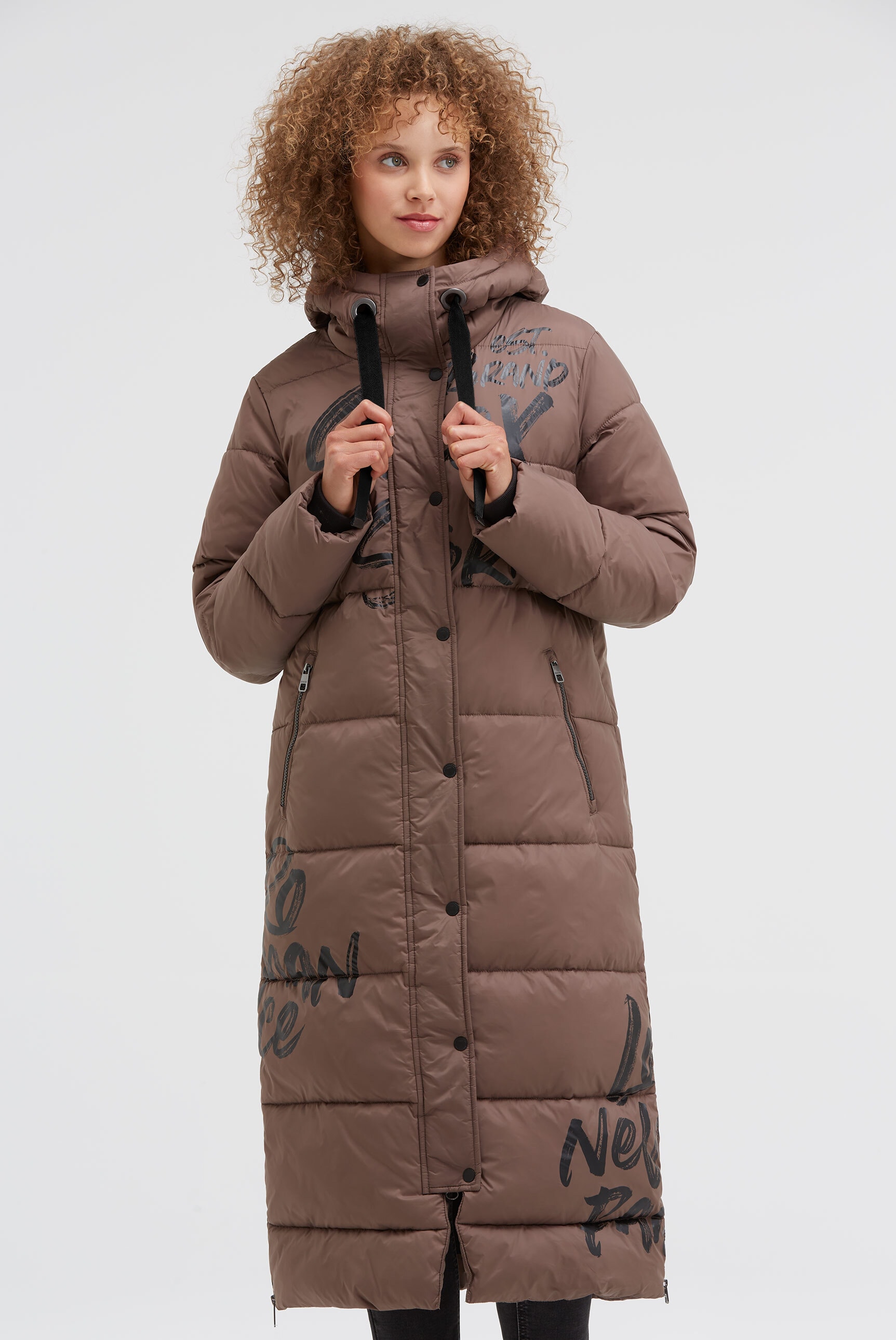 SOCCX Langmantel mit seitlichen Reißverschlüssen am Saum günstig online kaufen