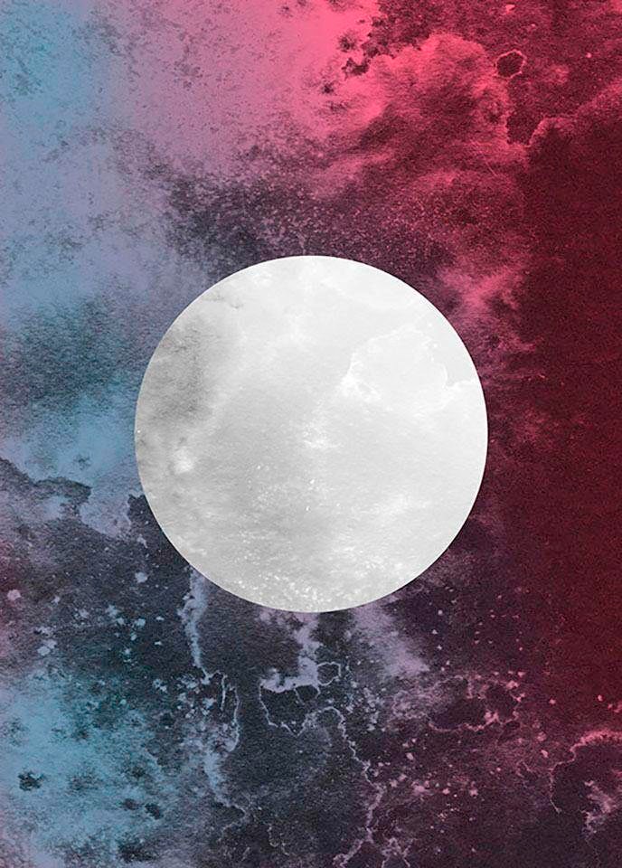 Komar Luna«, | BAUR Abstrakt, Poster »Solum Höhe: kaufen 50cm