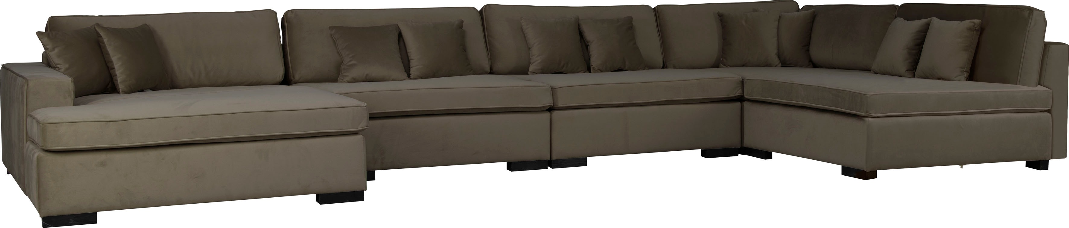 Thumbnail - Home affaire Wohnlandschaft "Skara XXL U-Form" Lounge-Sofa XXL mit Federkern-Polsterung, in vielen Bezugsvarianten