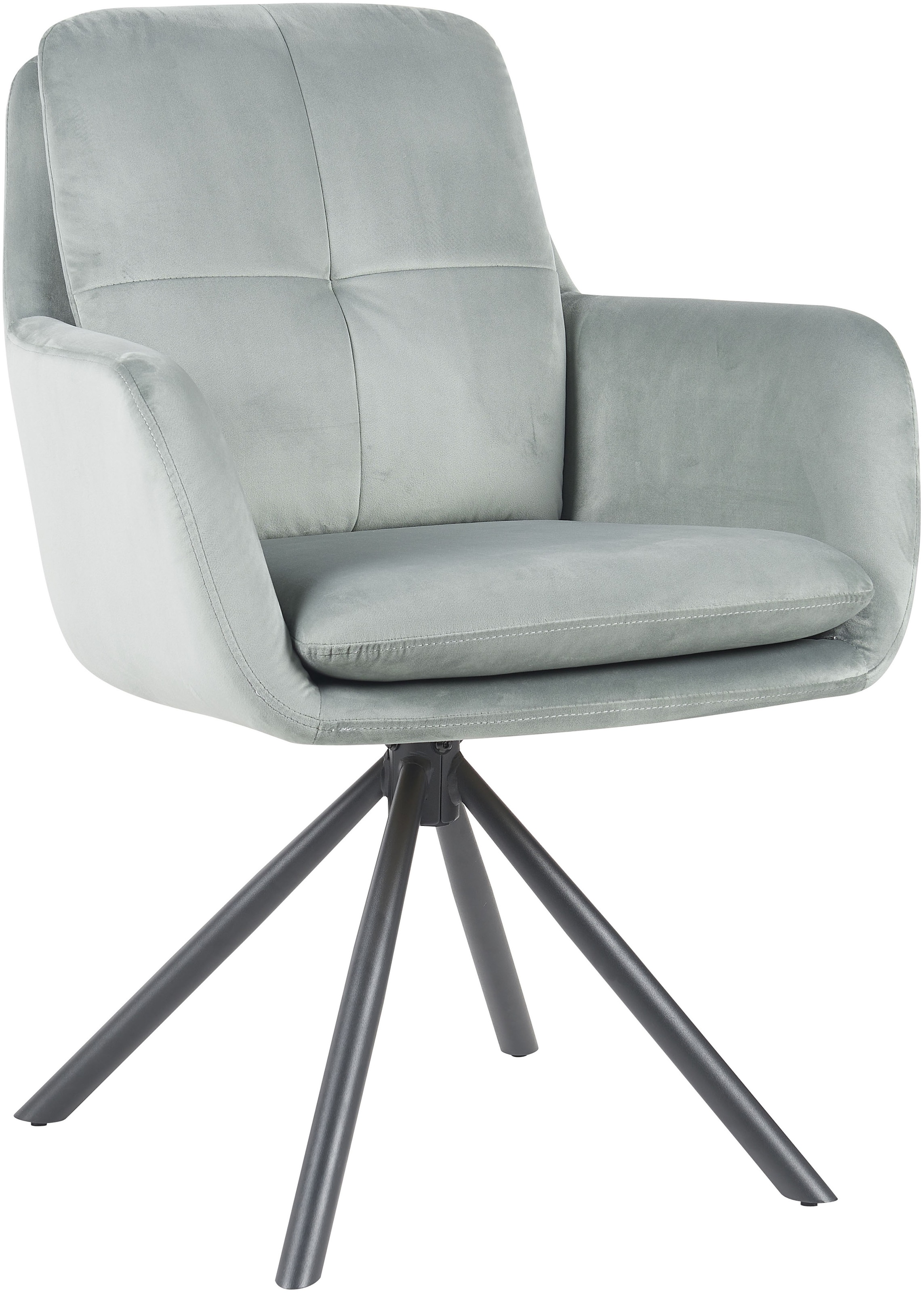 HELA Armlehnstuhl "PARMA" (Set) 2 Stk.2er Pack, 360 drehbar, 4-Fuß, Kisseno günstig online kaufen