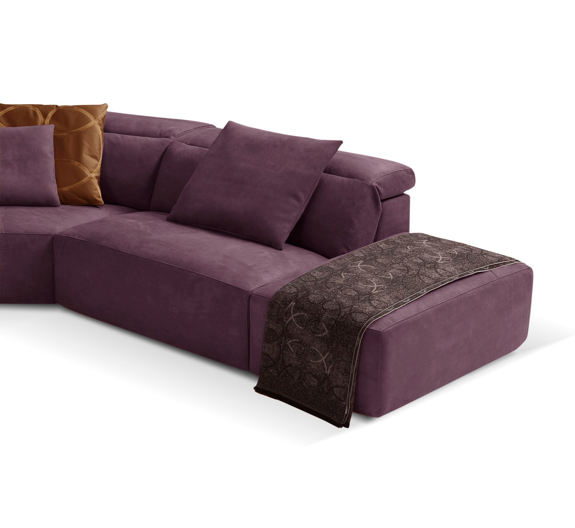 Thumbnail - Egoitaliano Ecksofa "Beverly, extravangantes Designsofa mit erstklassigem Sitzkomfort", wahlweise mit elektrischer Relax...