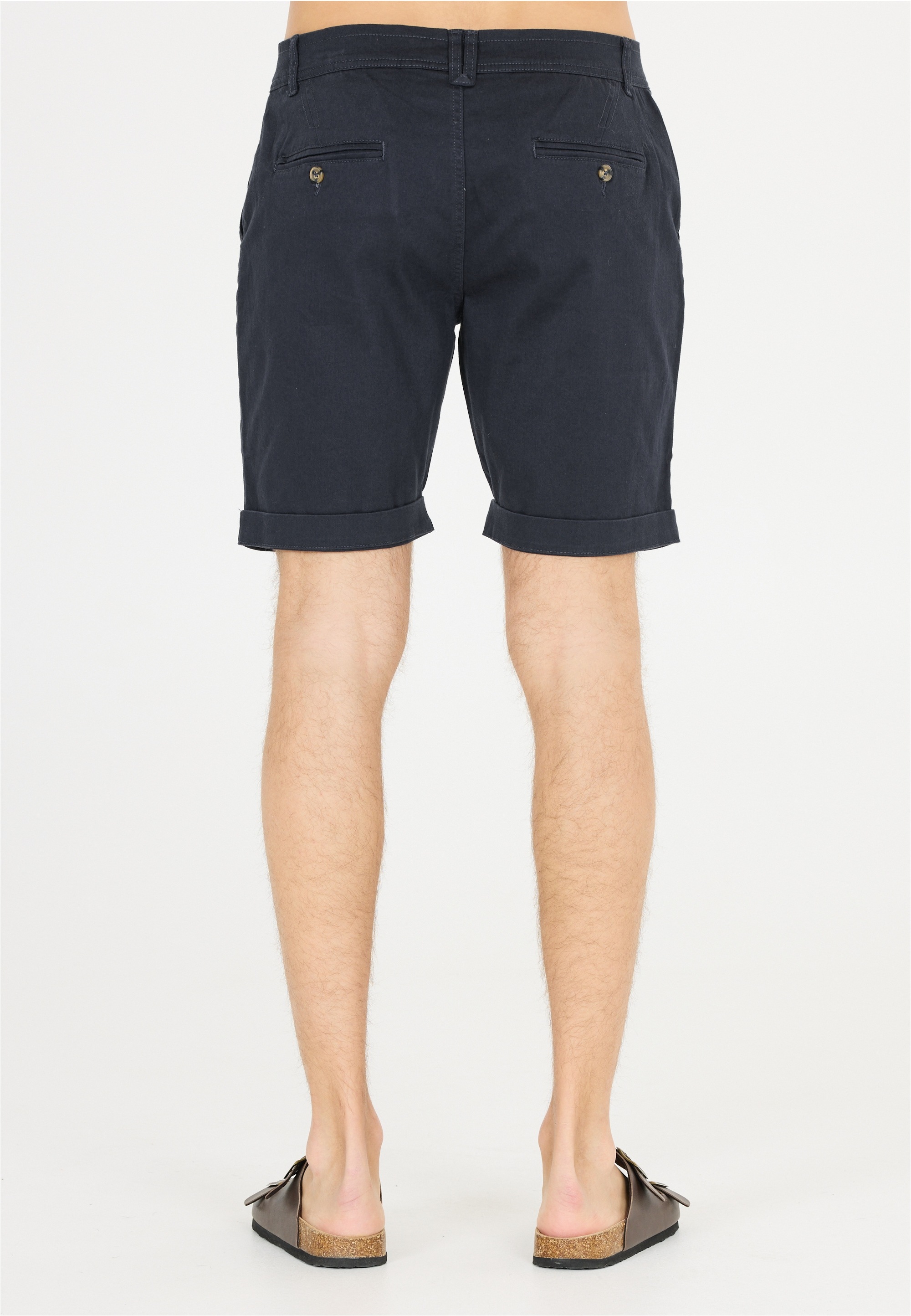 Shorts CRUZ "Jerryne", Herren, Gr. XXL, US-Größen, blau (dunkelblau), 97% Baumwolle, 3% Elasthan, unifarben, Hosen Shorts, mit praktischen Seitentaschen 3