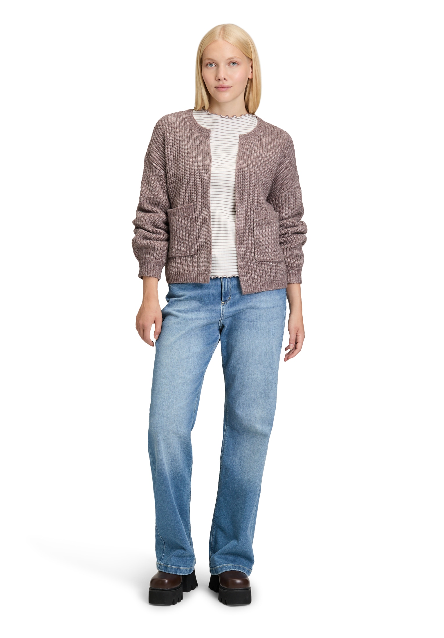 Cartoon Strickjacke »Cartoon Damen Strick-Cardigan mit Taschen«