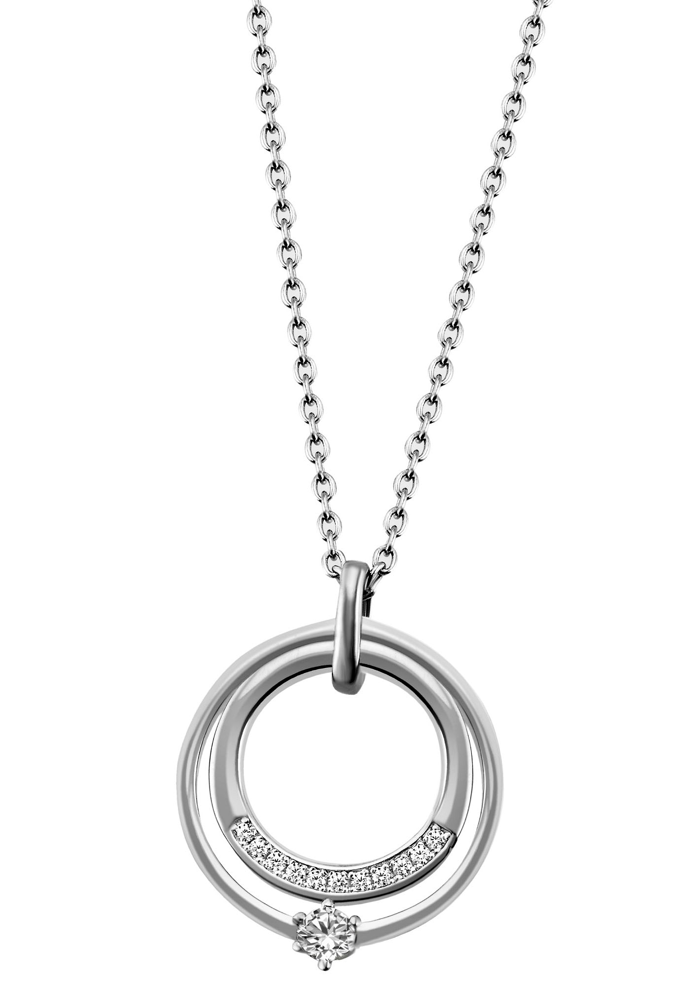 Firetti Kette mit Anhänger »Schmuck Geschenk Silber 925 Halsschmuck  Halskette Ankerkette Kreis«, zu Kleid, Shirt, Jeans, Sneaker! Anlass  Geburtstag Weihnachten online bestellen | BAUR