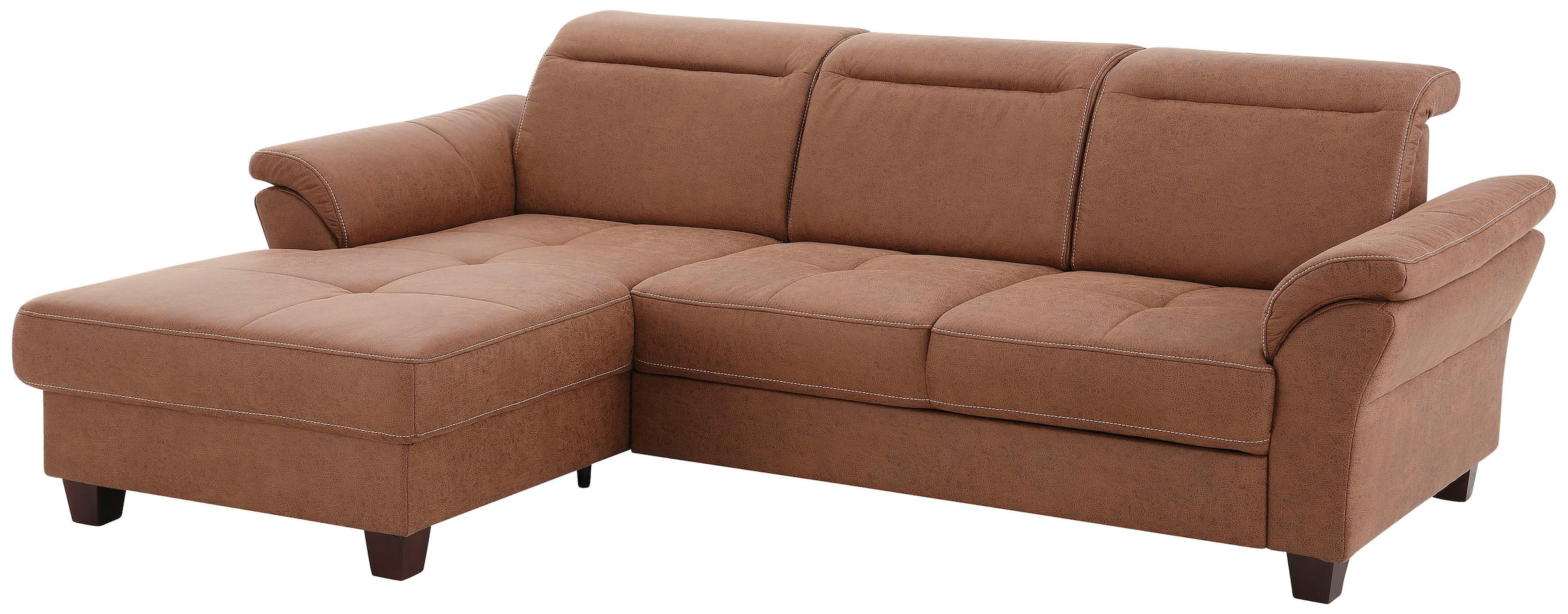 Home affaire Ecksofa "Solvei L-Form" mit Recamierenabschluß und Sitztiefenv günstig online kaufen