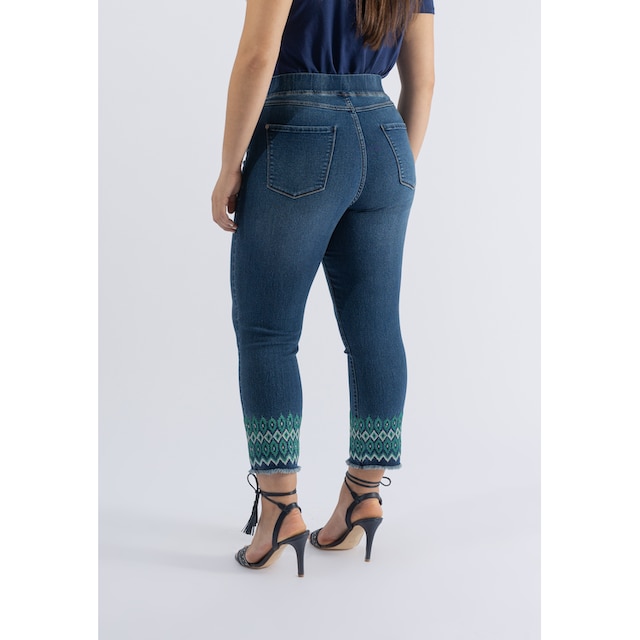 October Bequeme Jeans, mit modischen Stick-Details bestellen | BAUR