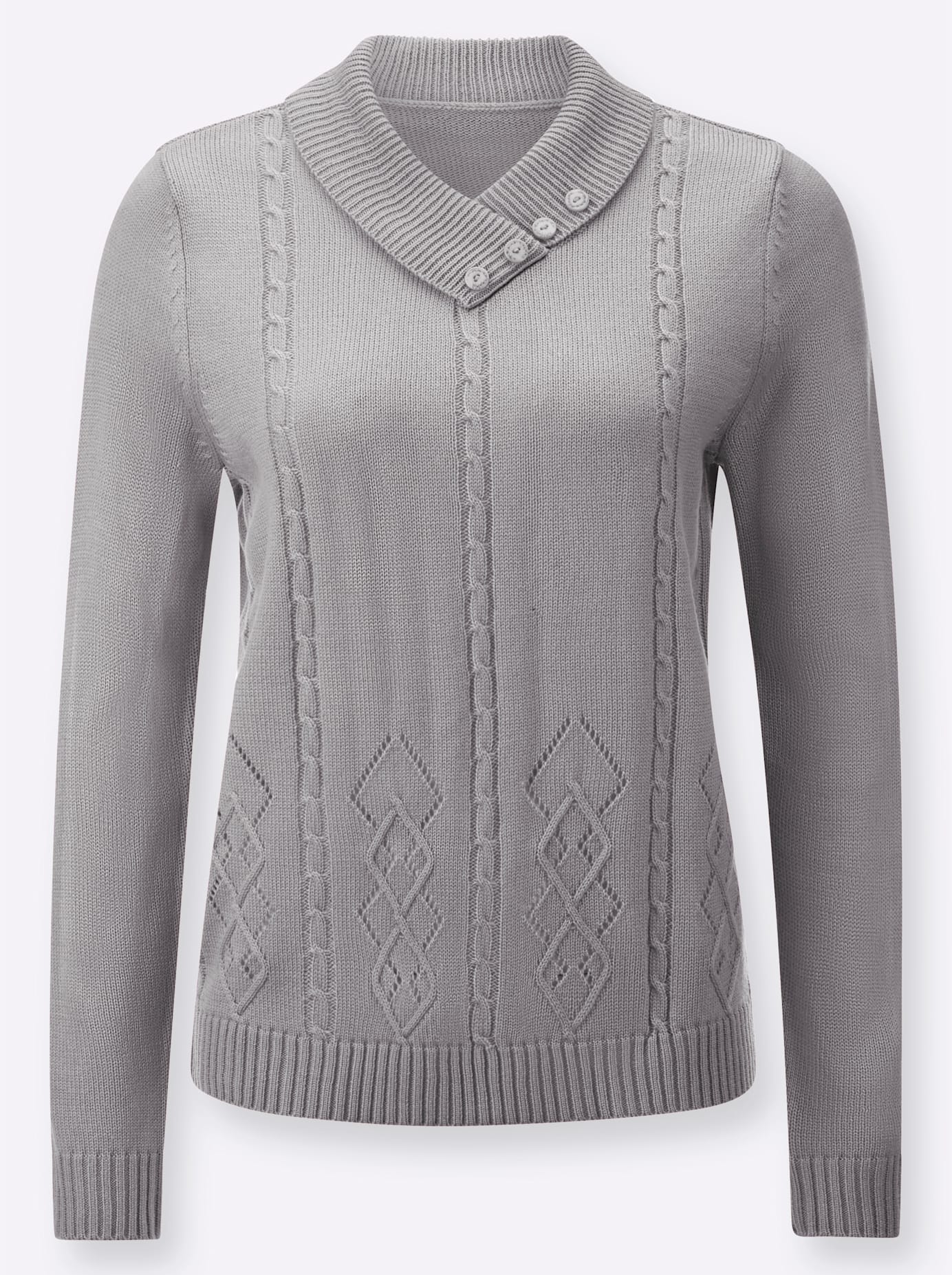 Thumbnail - Classic Basics V-Ausschnitt-Pullover "Pullover"