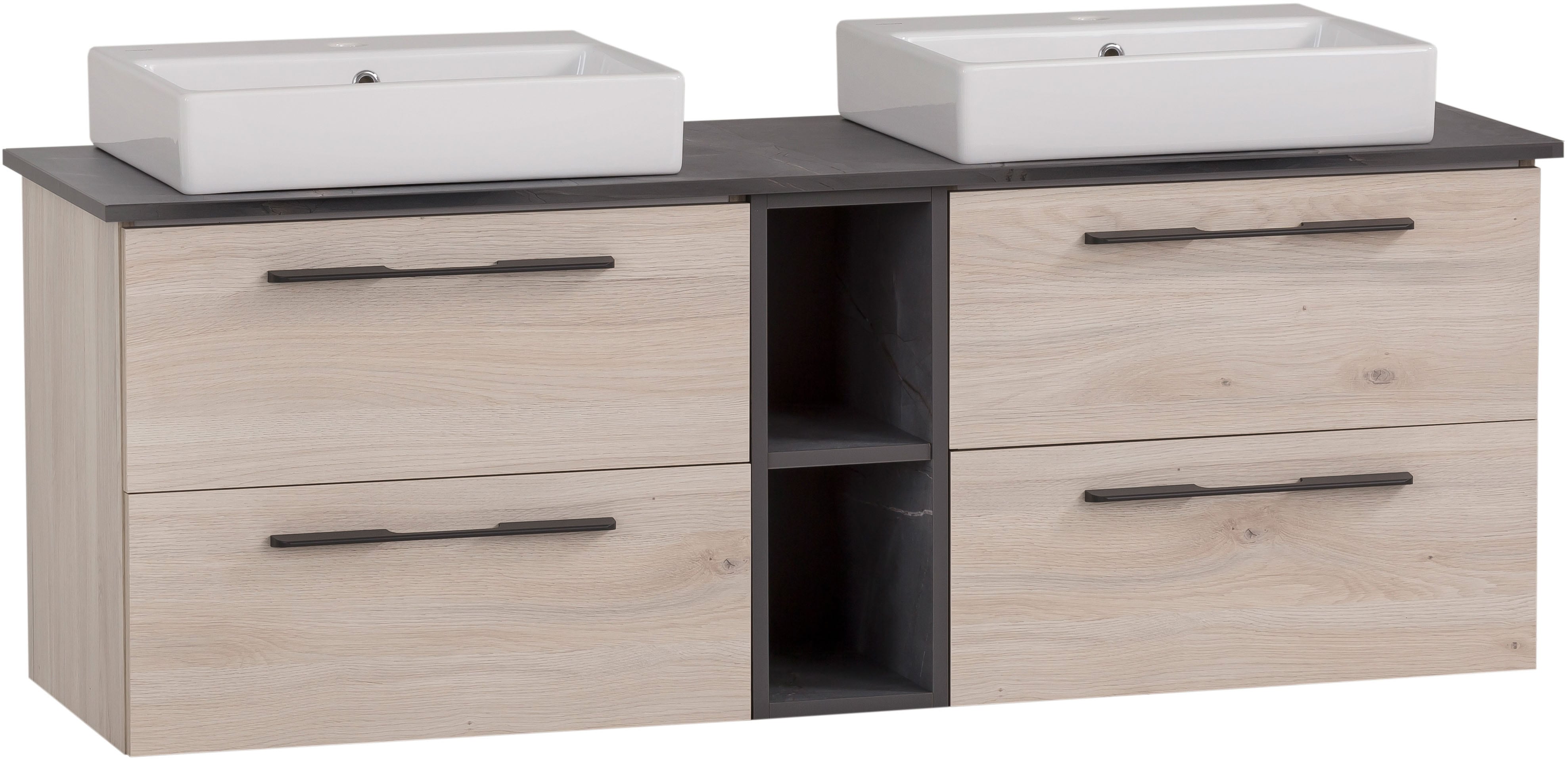 Schildmeyer Waschtisch "Maxim, Waschtisch, Made in Germany, B: 148 cm" 5 Stk. tlg. Solide Verarbeitung - Dieses Produkt ist in Deutschland gefertigt
