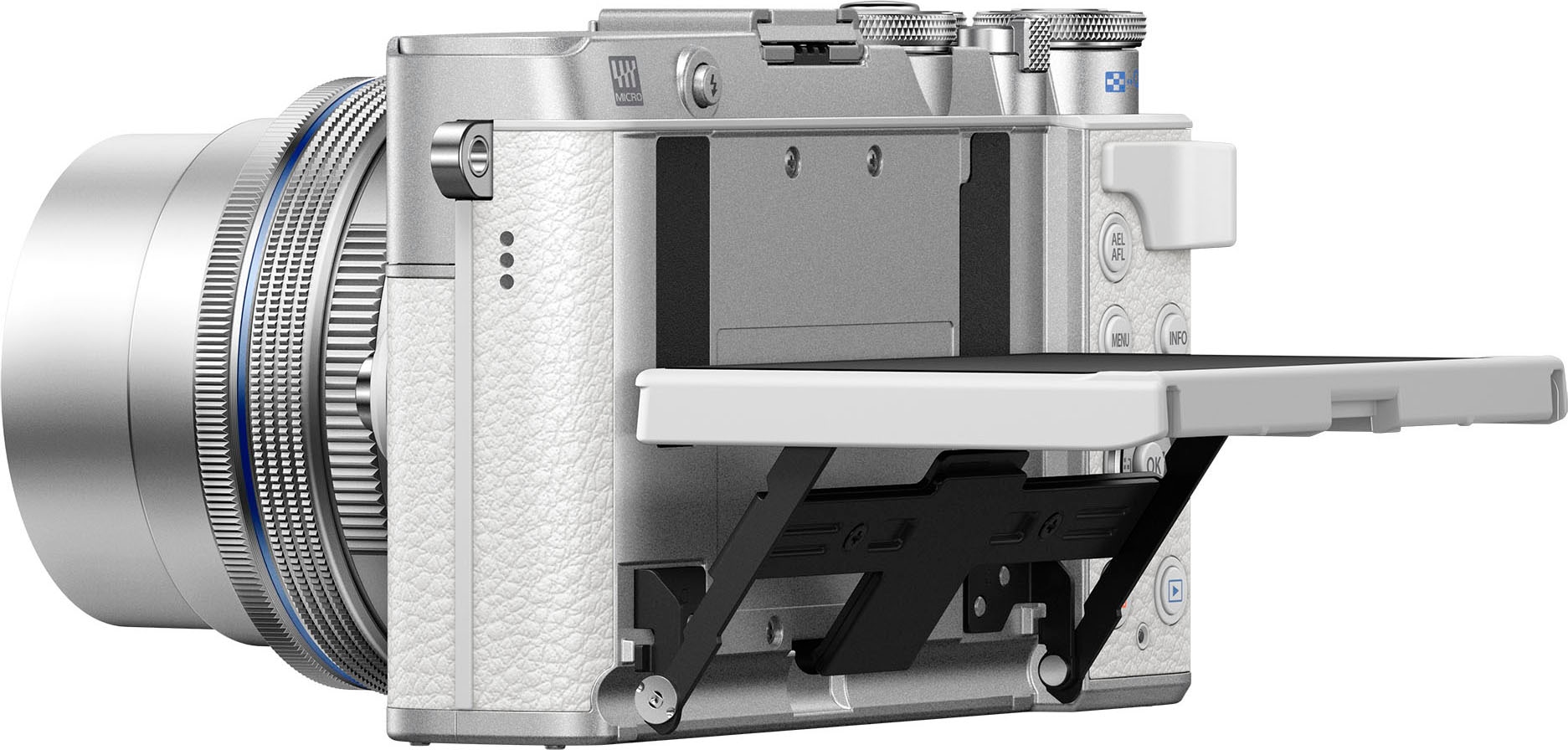 Olympus Systemkamera »E‑P7«, M. Zuiko Digital ED 14-42mm F3.5-5.6 EZ Pancake, 20,3 MP, 3 fachx opt. Zoom, WLAN-Bluetooth
