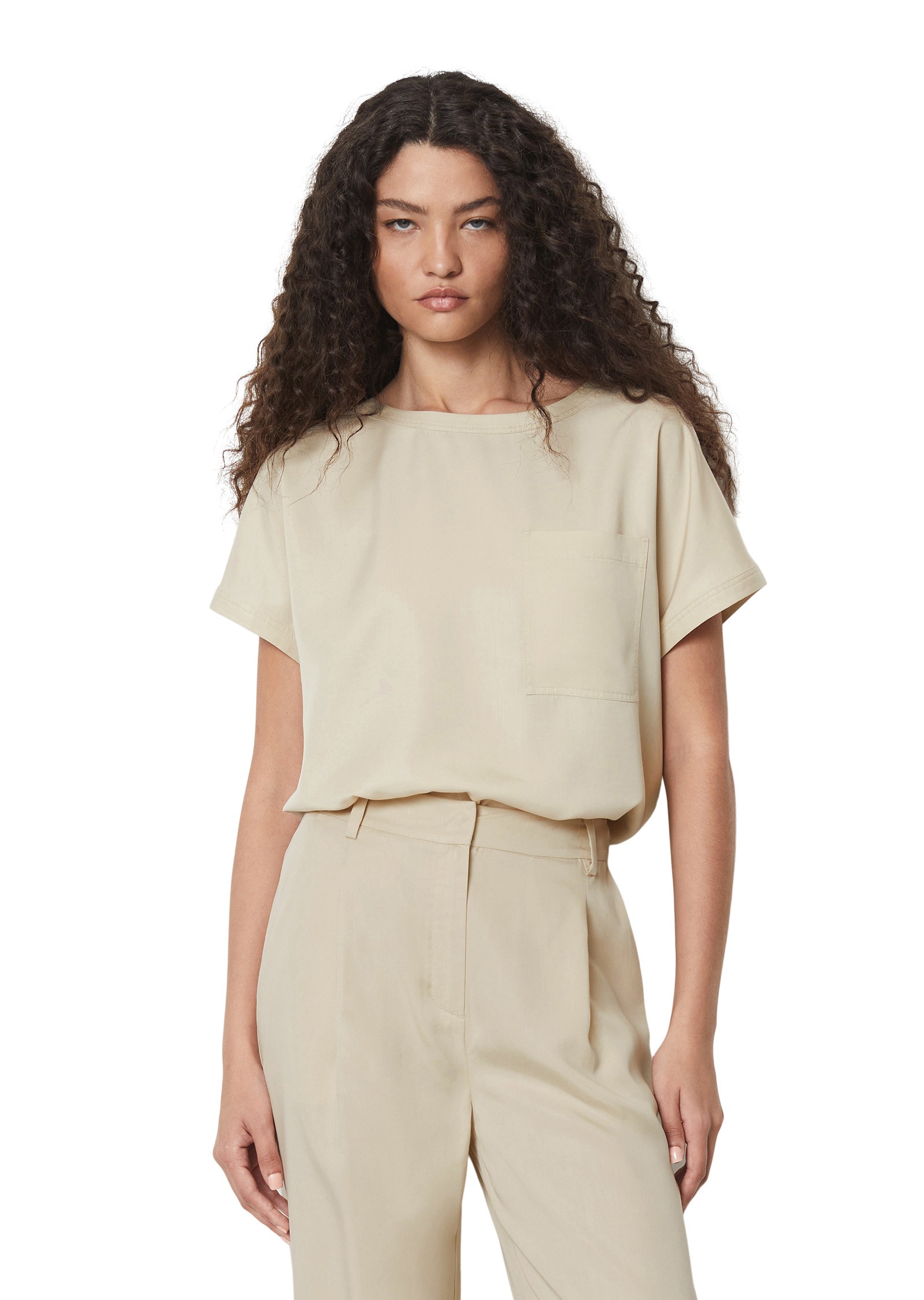 Marc O'Polo Kurzarmbluse »aus Tencel™ Lyocell«