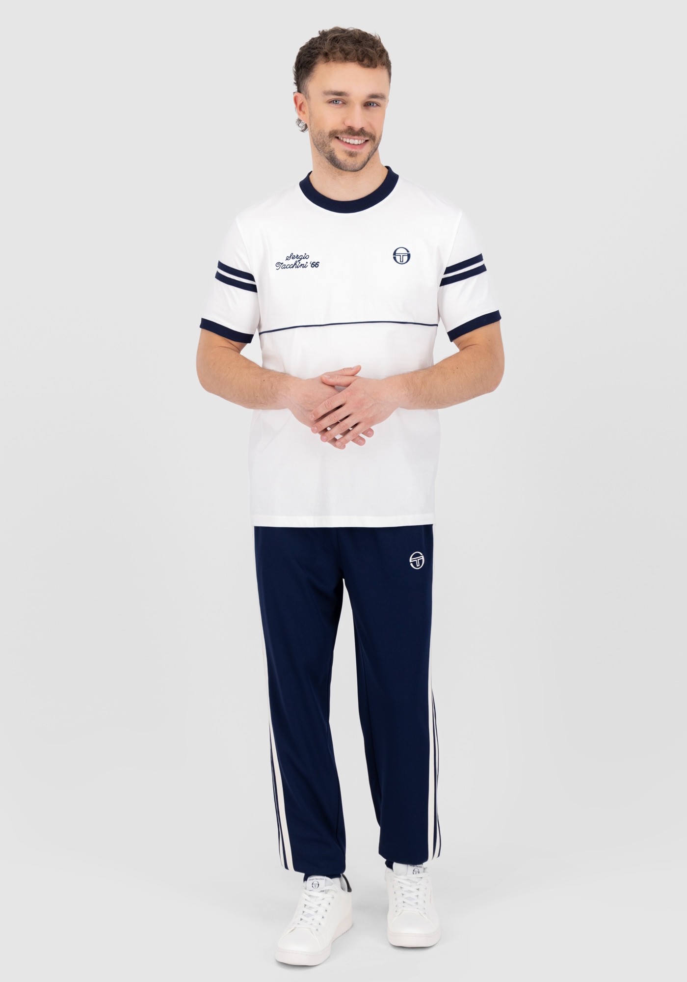 Sergio Tacchini T-Shirt »ORION DAVIS TEE Herren«, T-Shirt Herren, leichtes Kurzarmshirt, Sporttrikot, Outdoor, Sale